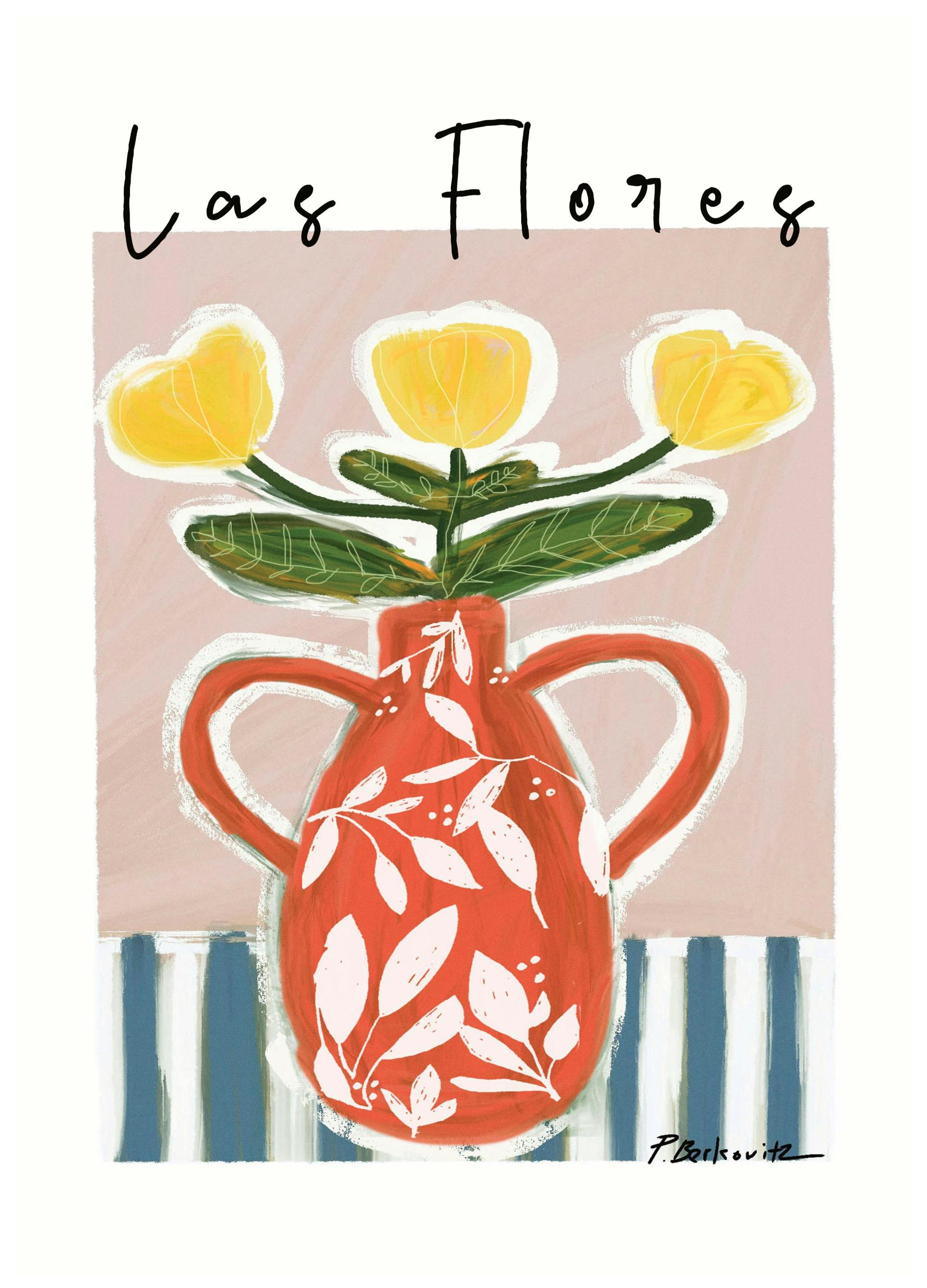 Pascale Berkowitz - Las Flores Poster (30x40 cm) - Bloemen