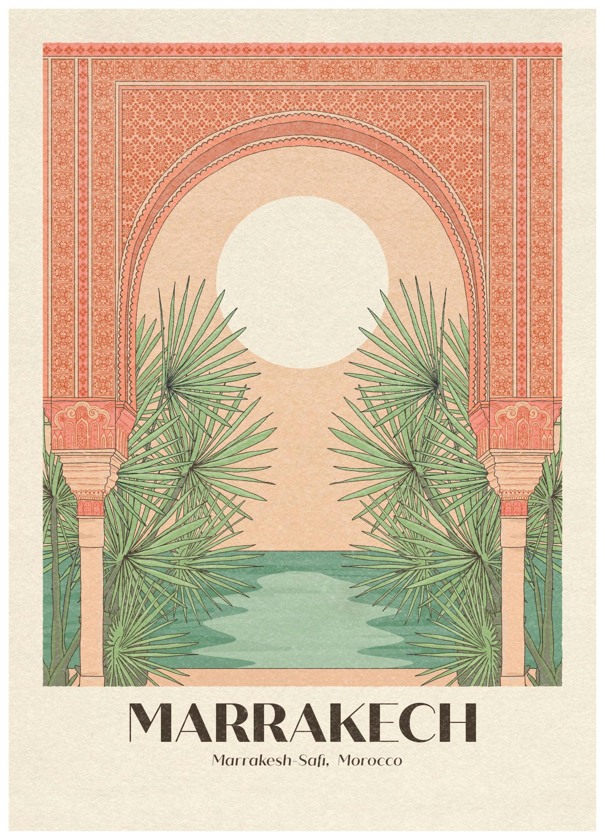 Cai and Jo - Marrakech Affiche (30x40 cm) - Villes