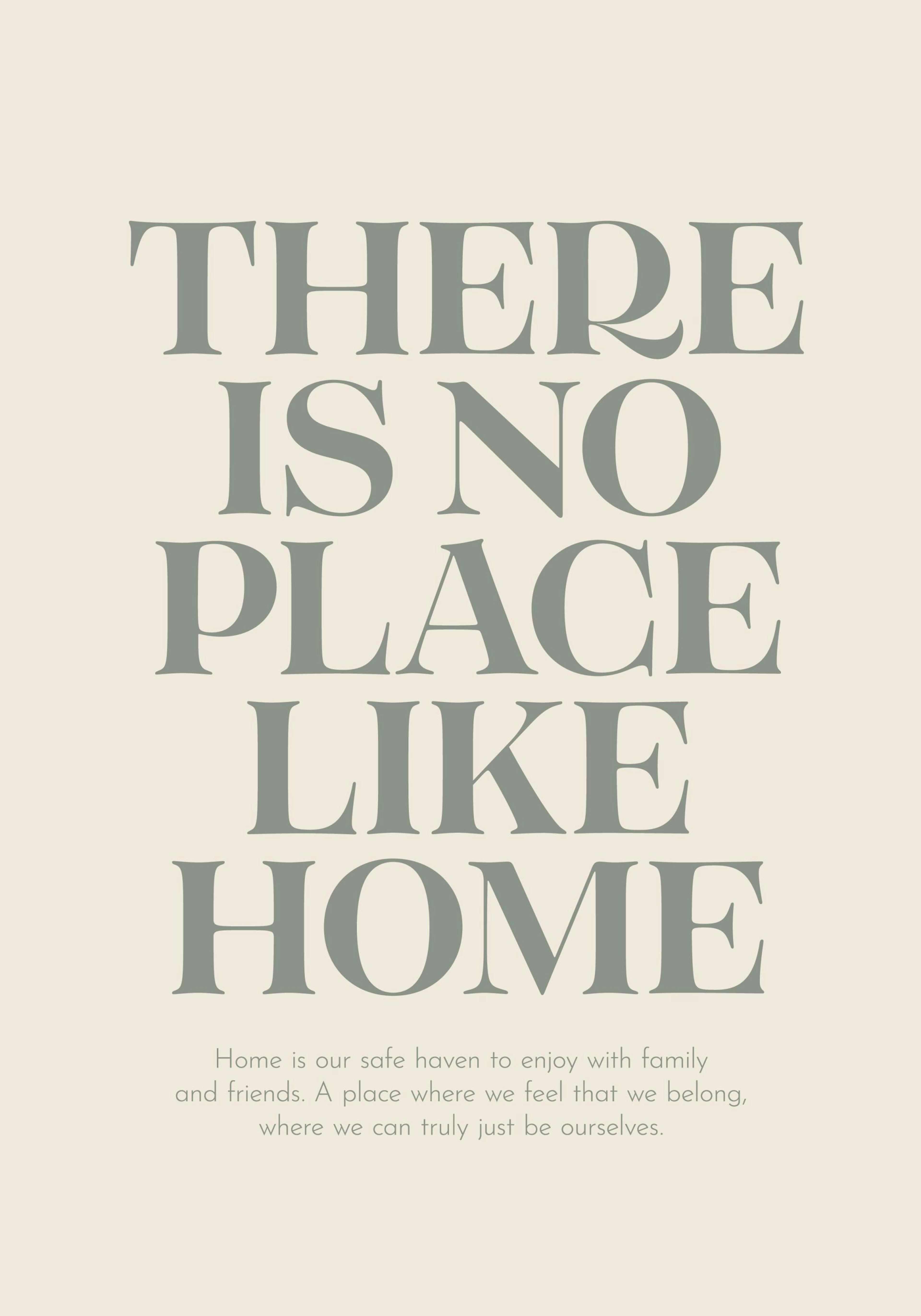 No Place Like Home Plakat 0