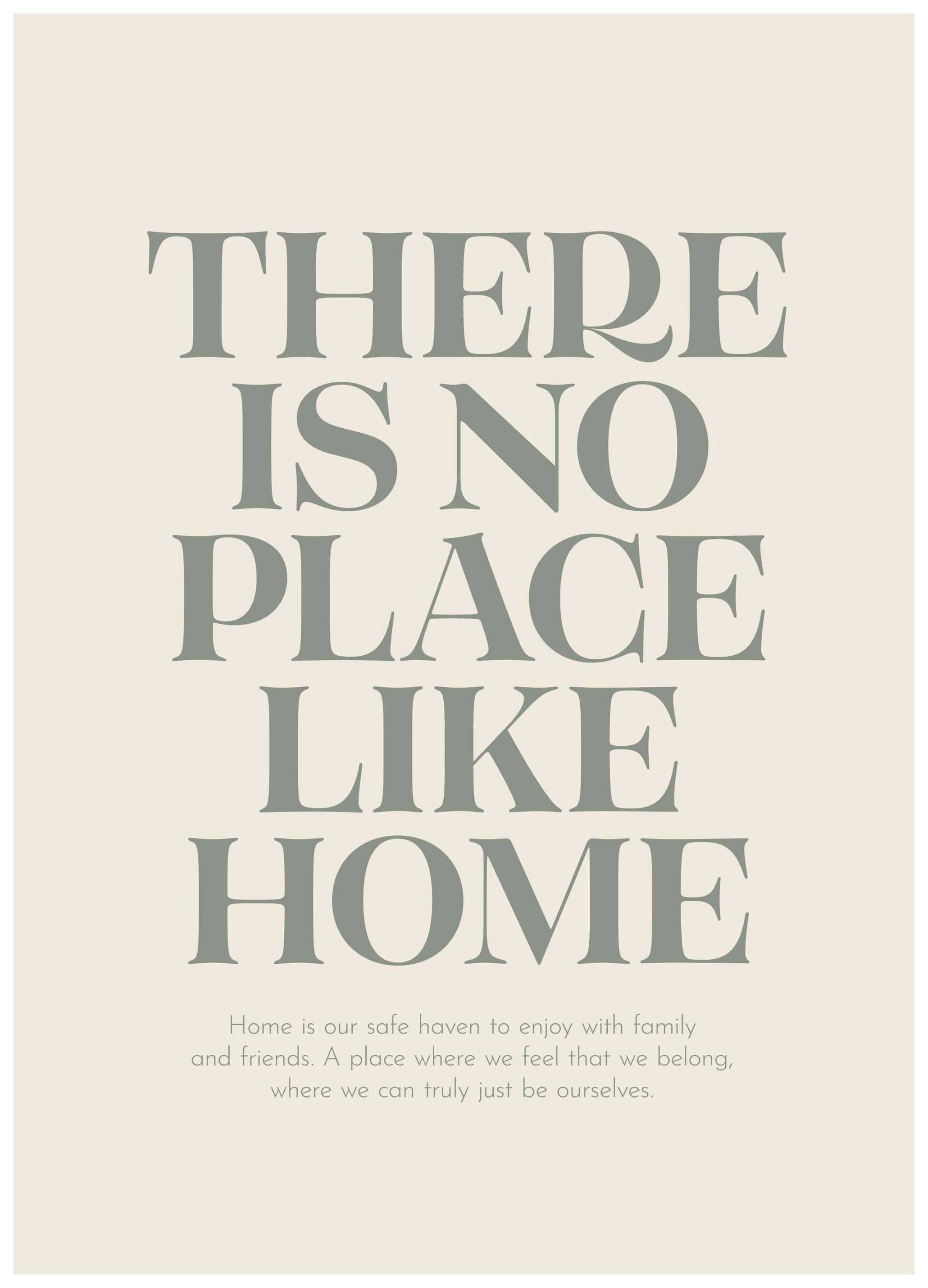 Prints - No Place Like Home Print (21x30 cm) - Text posters