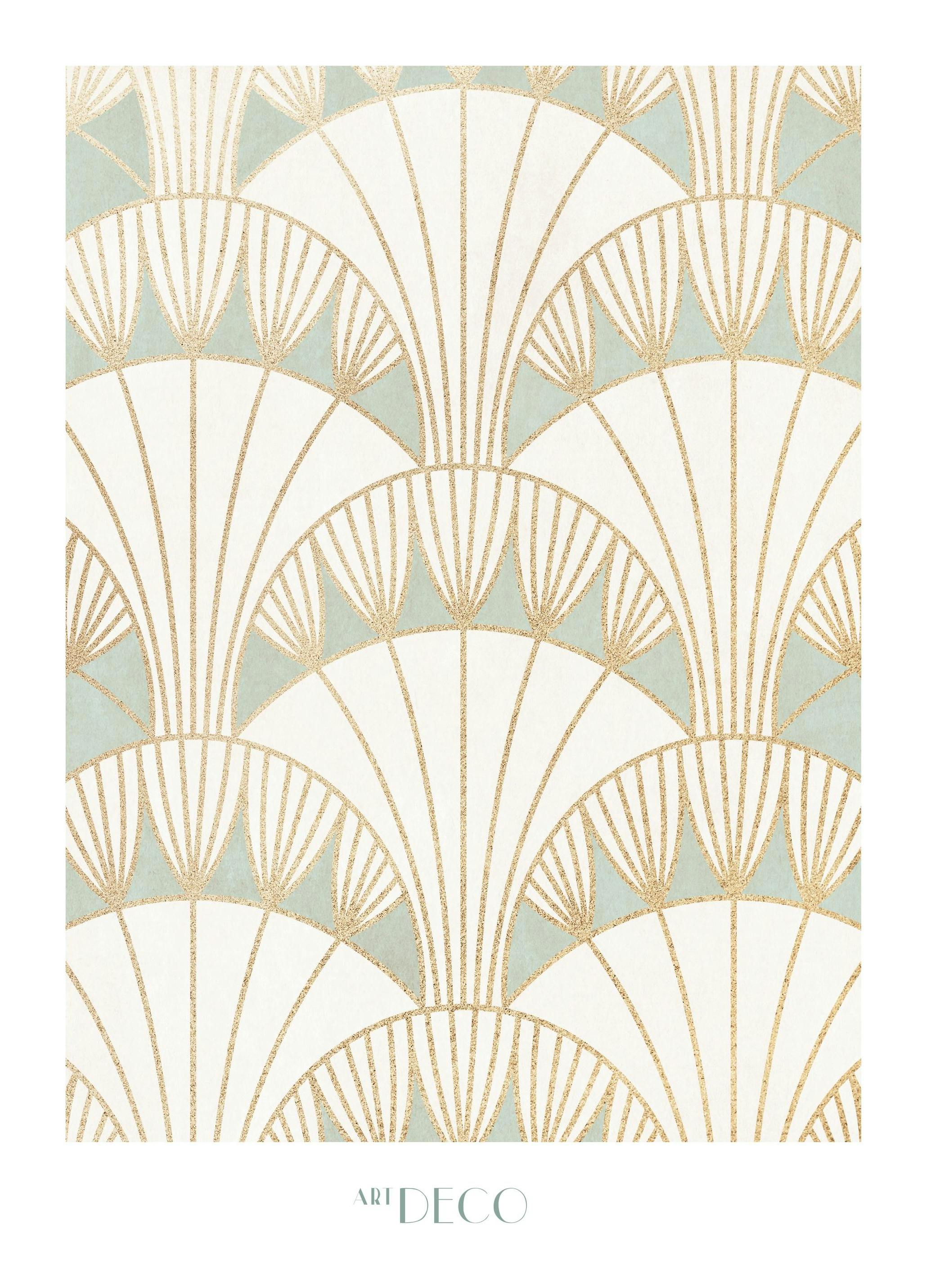 Art Deco Pattern No2 Plakat (50x70 cm)- Grafiki