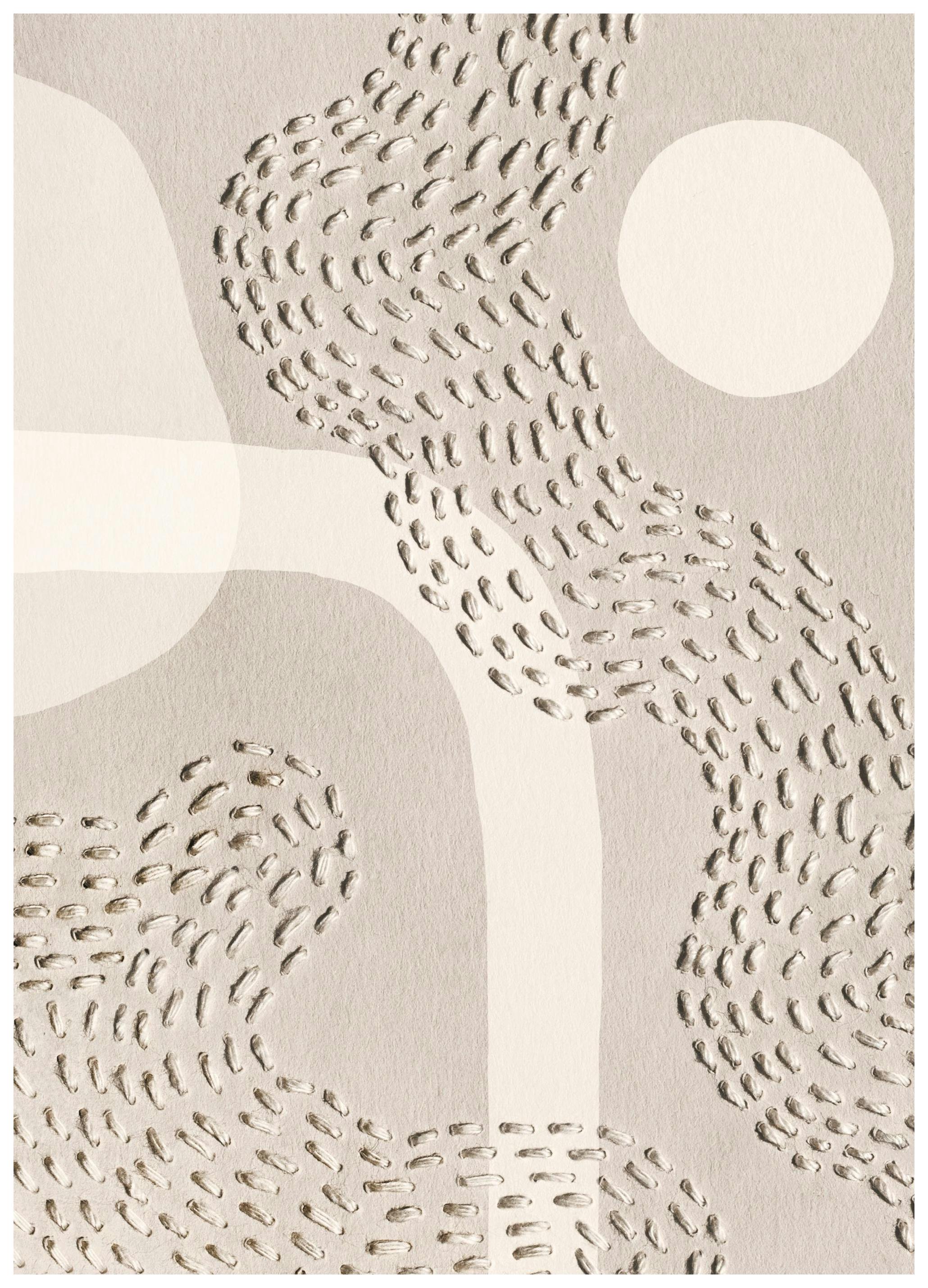 Prints - Tactile Pattern Print (50x70 cm) - Nordic Retreat