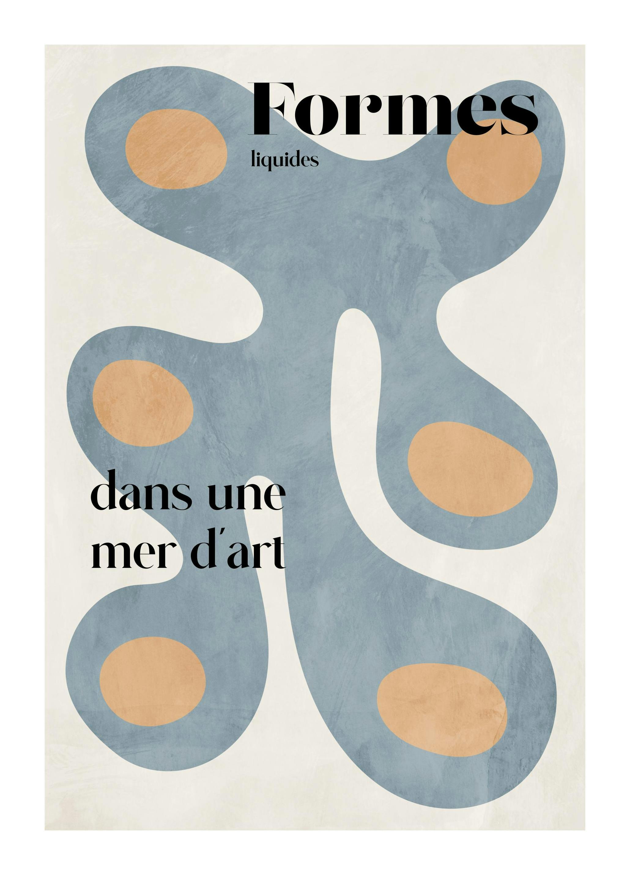 Liquid Shapes No1 Poster (30x40 cm)