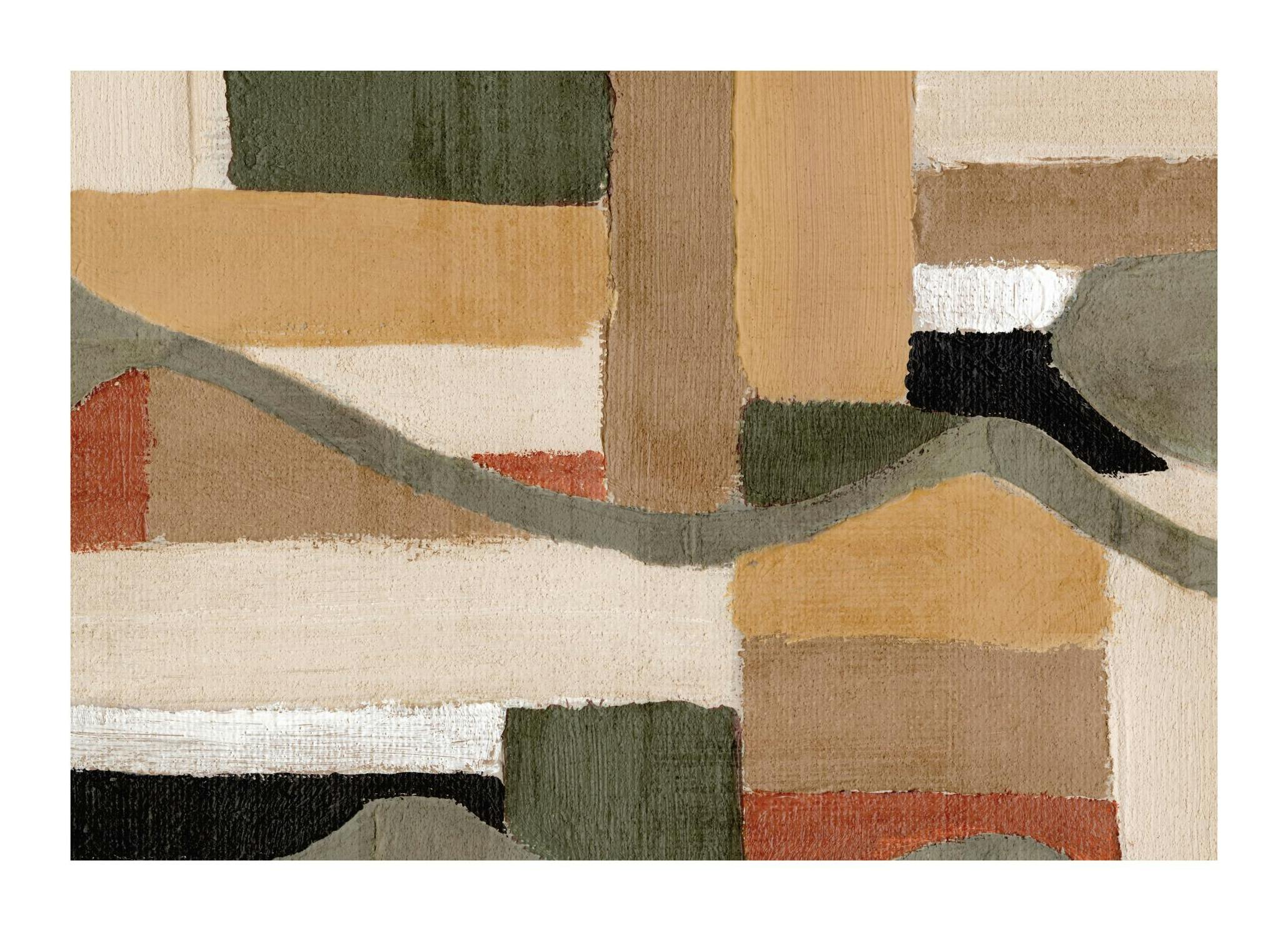 Painted Shapes No2 Poster (70x100 cm)