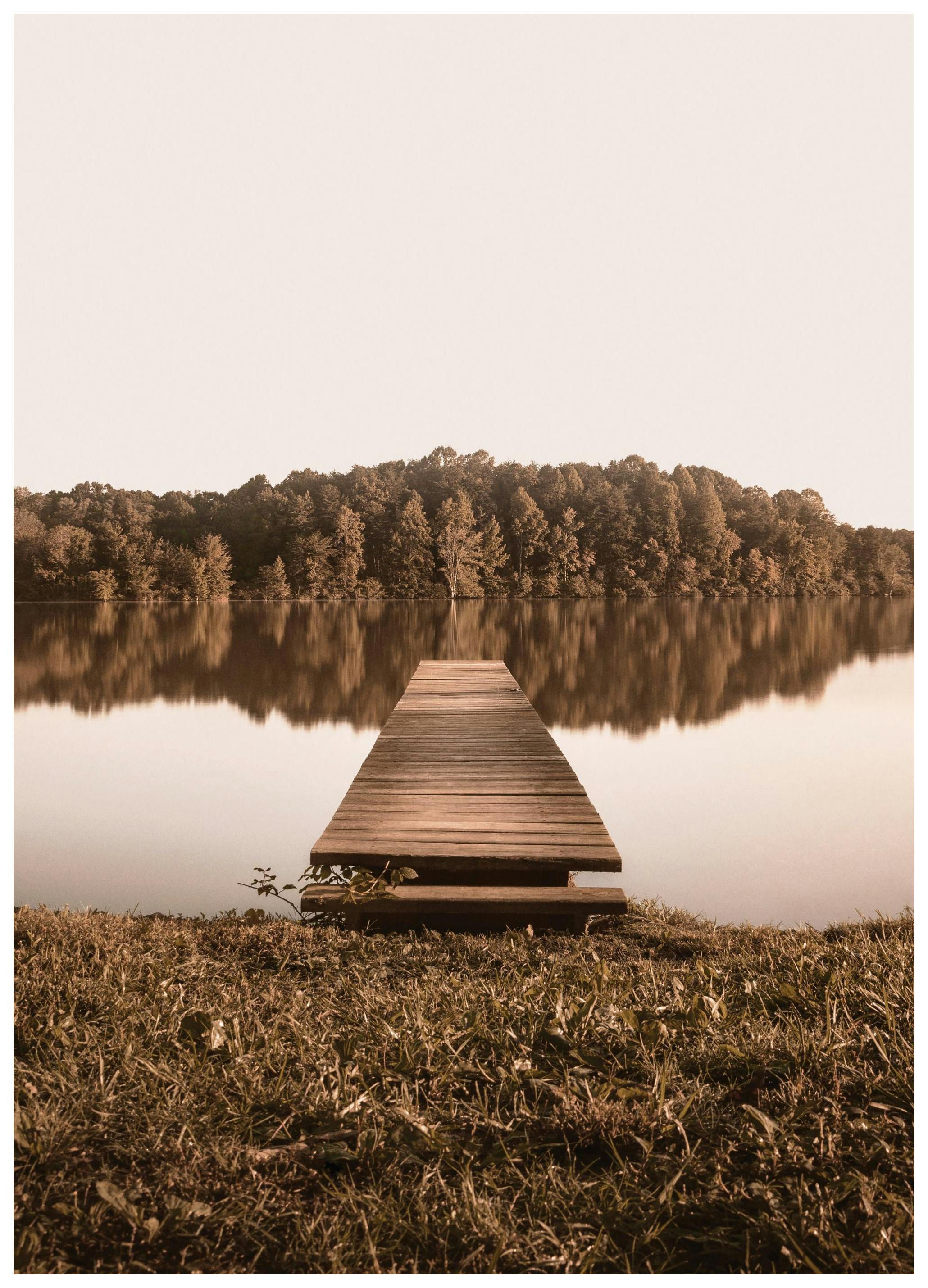 Silent Dock Poster (50x70 cm) - Fotokunst