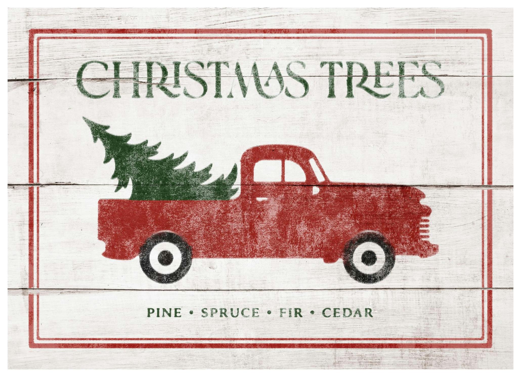 Vintage Holiday Sign Affiche (13x18 cm) - Saisons