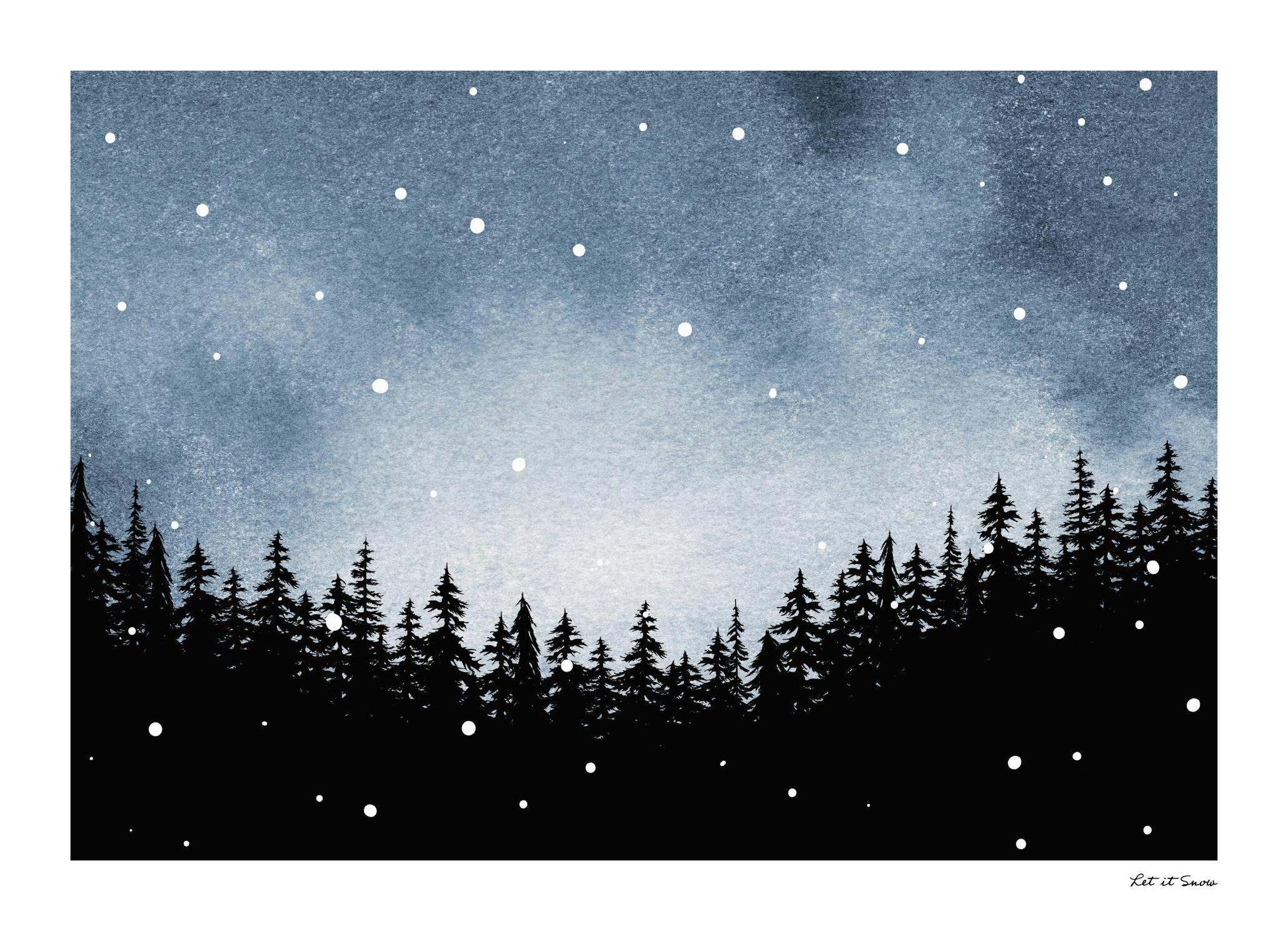 Enchanting Night Affiche (13x18 cm)  Peintures