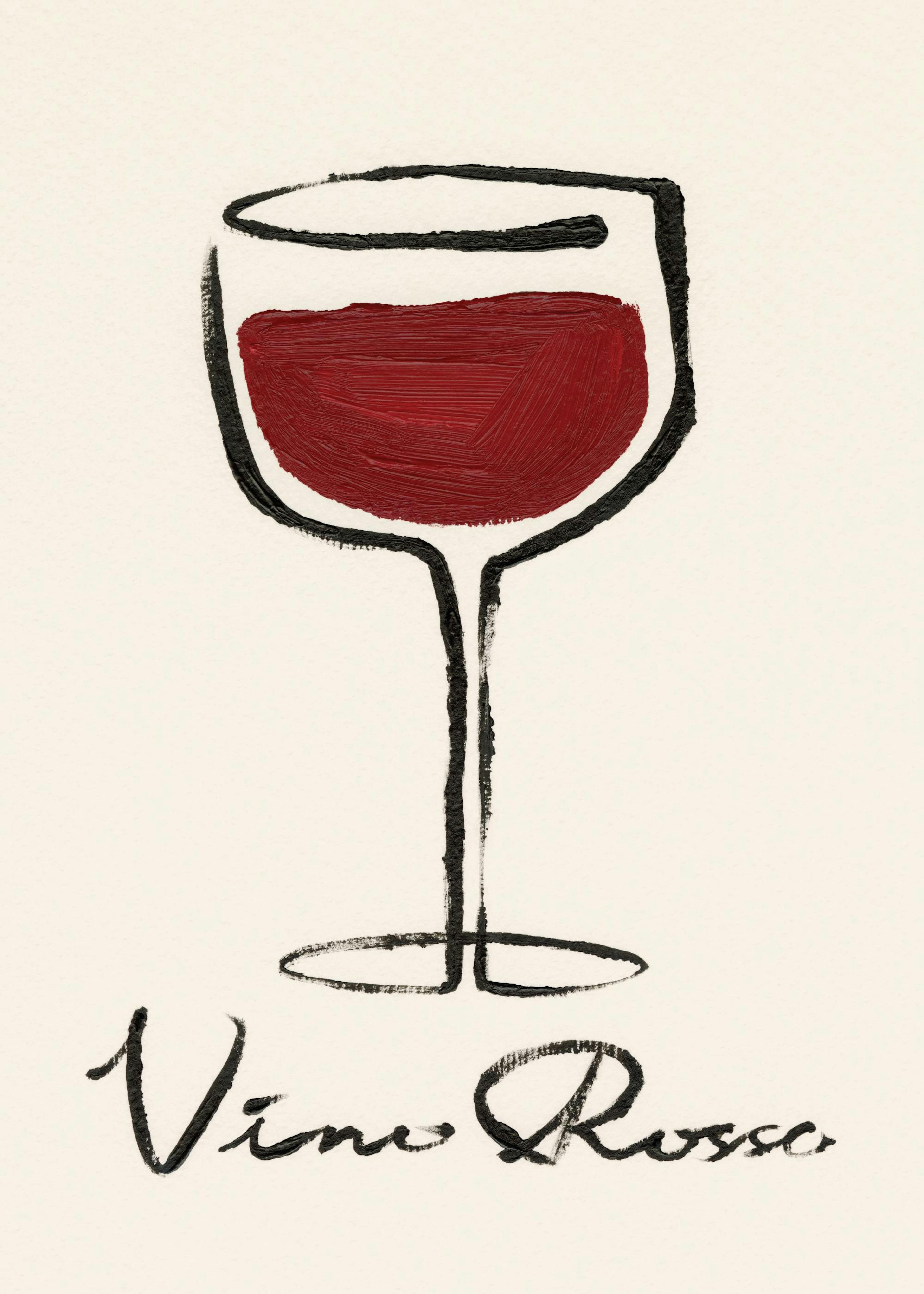 Vino Rosso Plakat 0