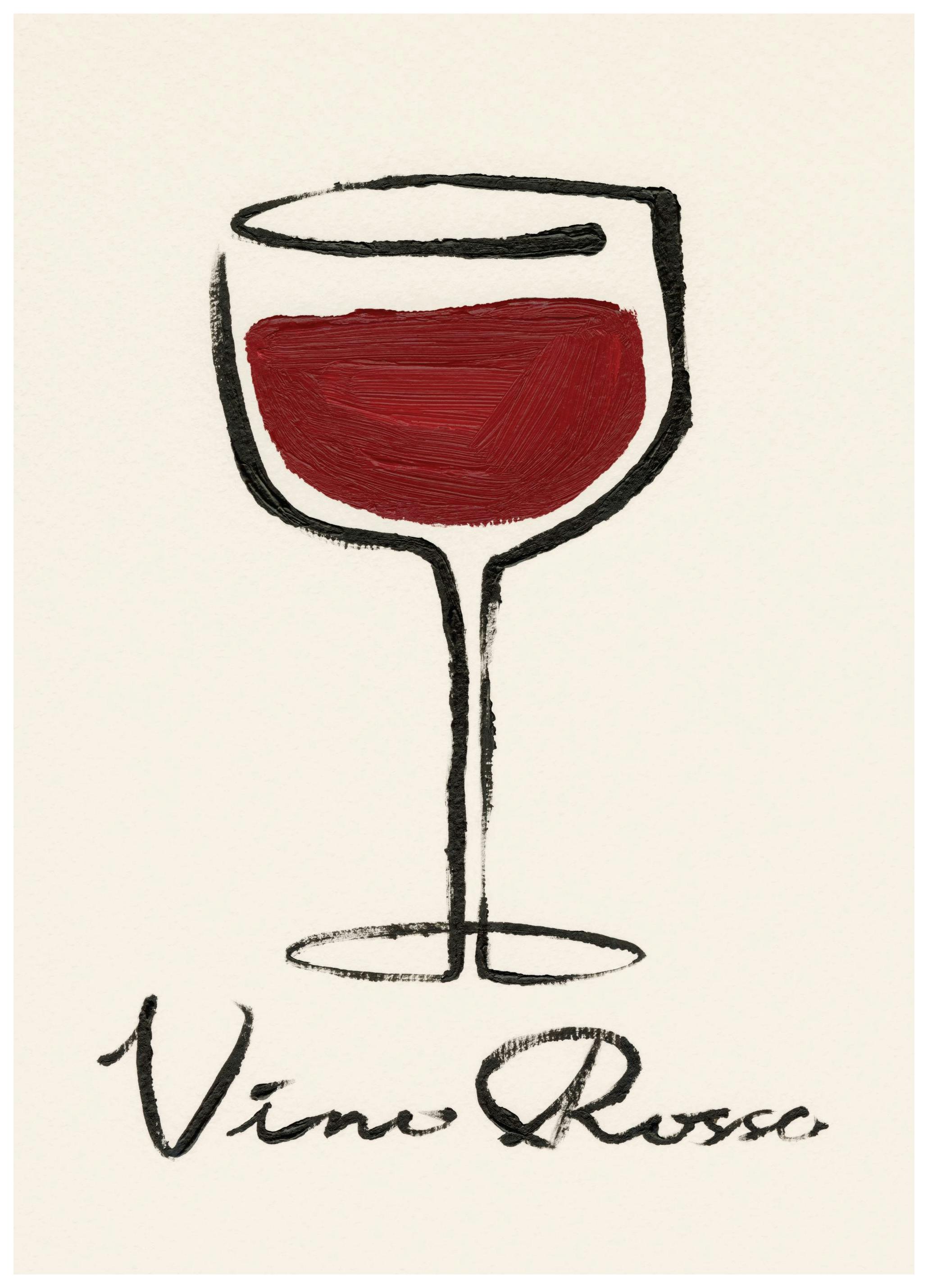 Prints - Vino Rosso Print (30x40 cm) - Kitchen wall art
