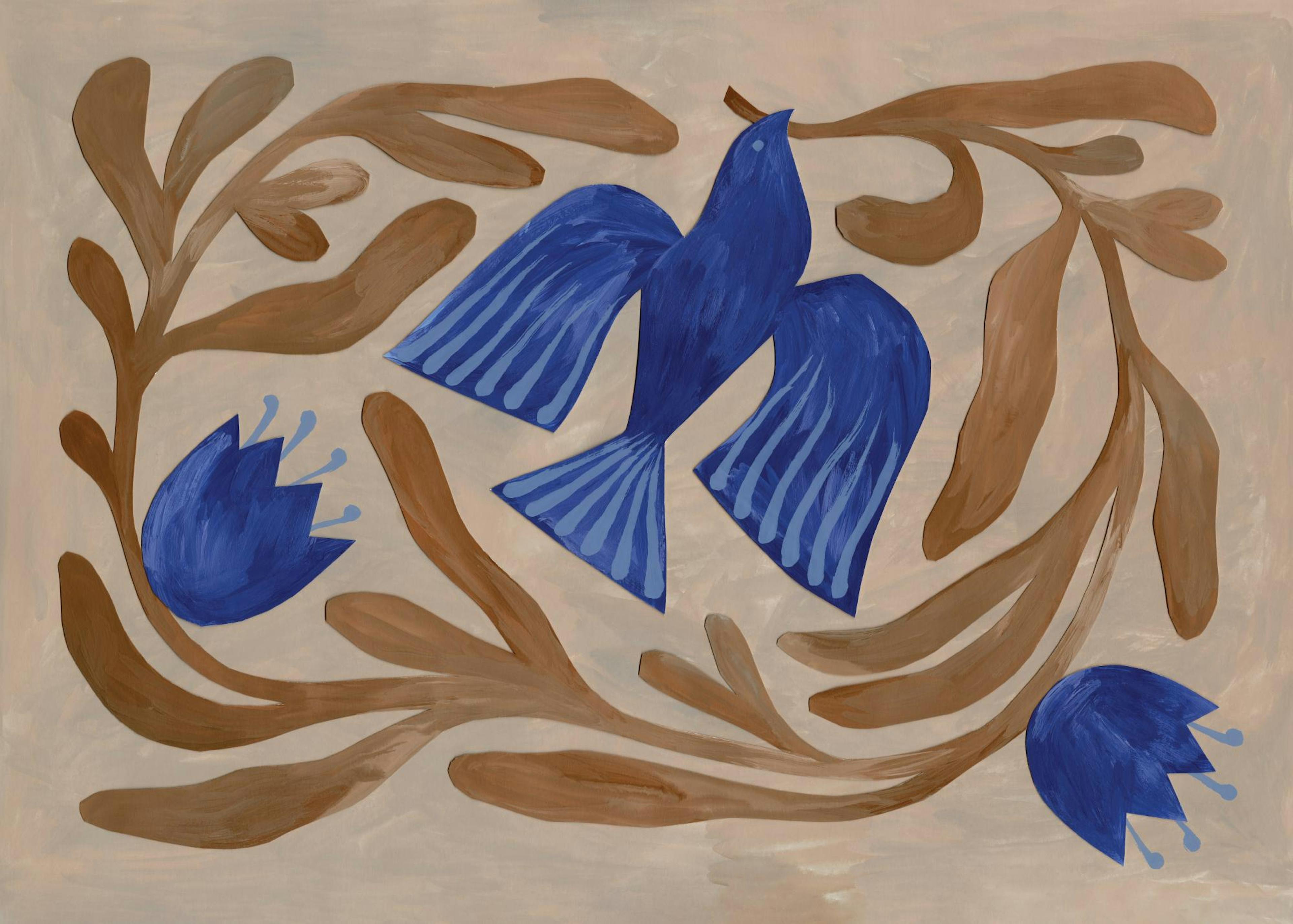 Bird and Branches Plakat 0