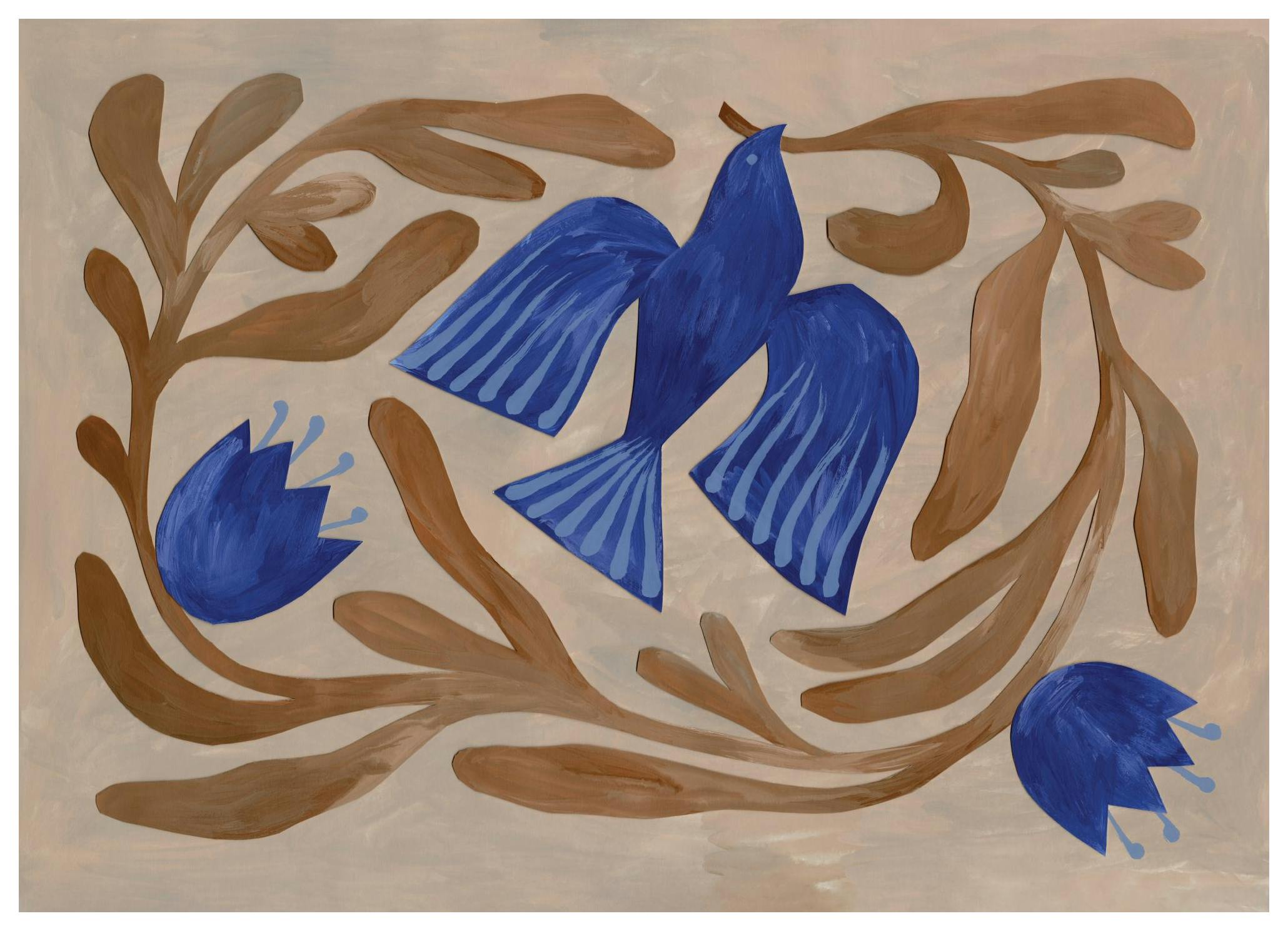 Prints - Bird and Branches Print (30x40 cm) - Paintings