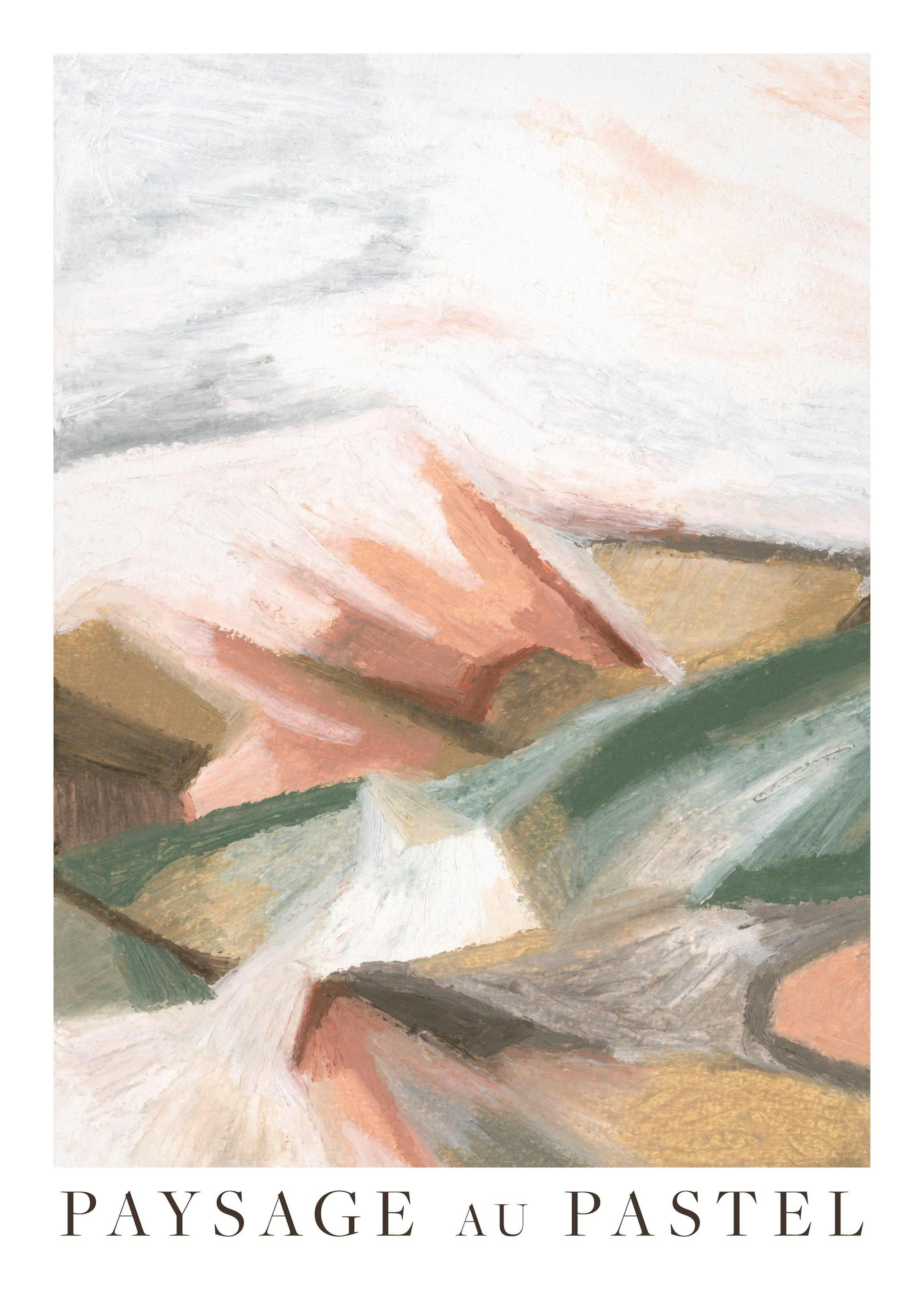 Paysage Au Pastel No1 Plakat 0