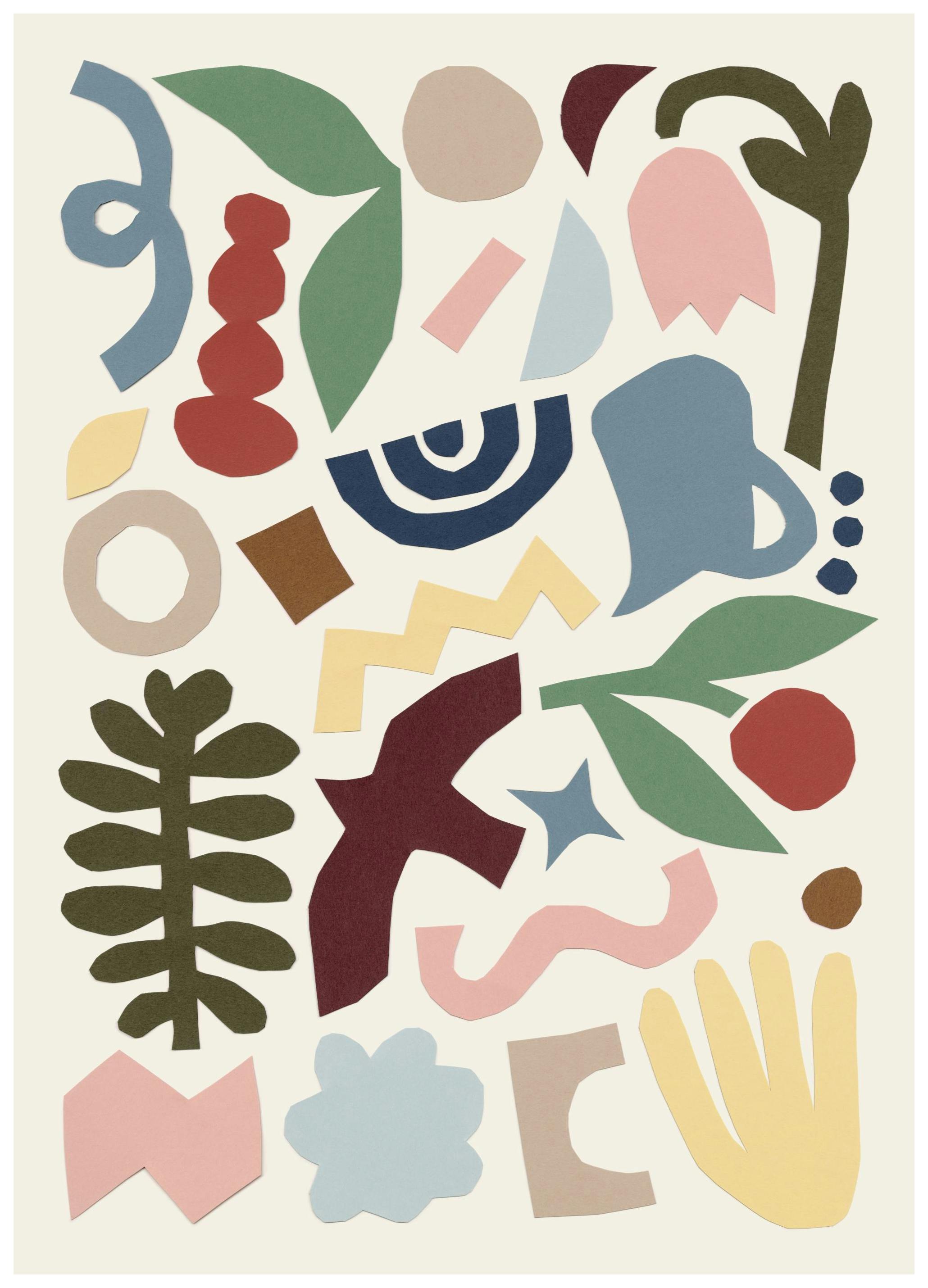 Unique Shapes Poster (30x40 cm)