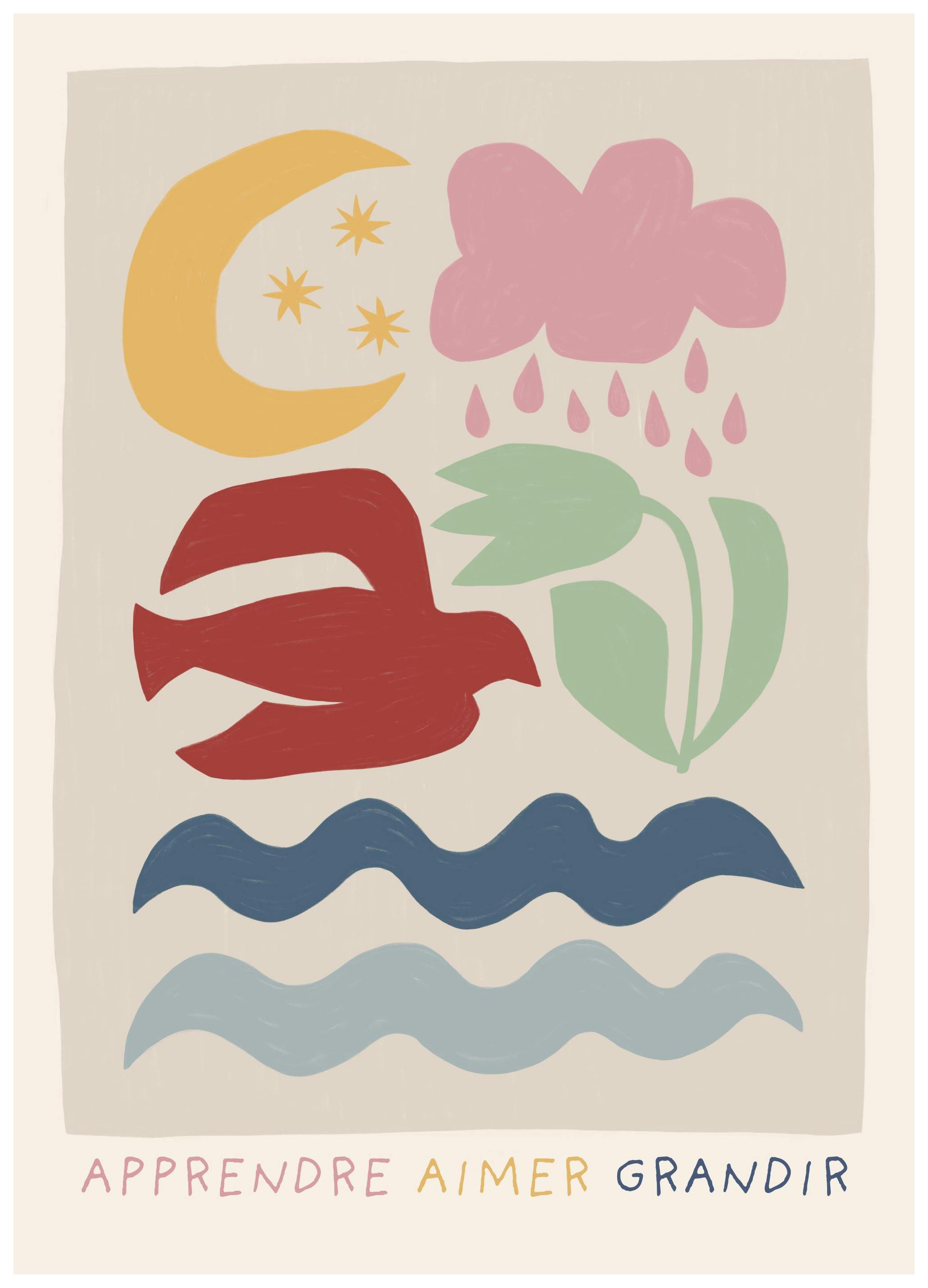 Learn Love Grow Poster (50x70 cm)