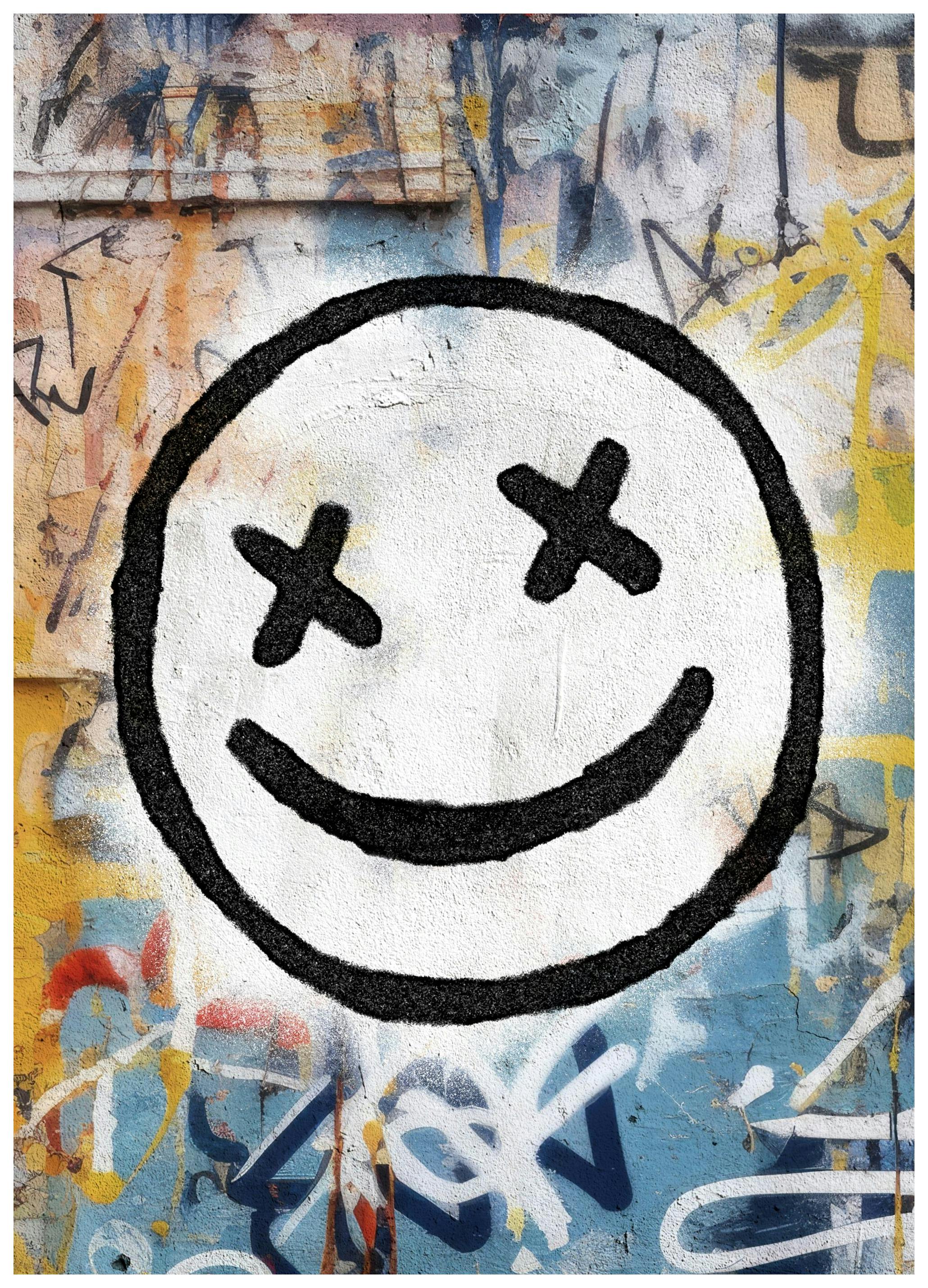 Grafitti Smiley Poster (30x40 cm)- Arte moderna