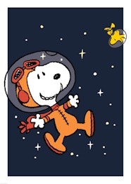 Snoopy In Space Print Astronaut Kids Poster Desenio EU Snoopy In Space Print Astronaut Kids Poster Desenio EU