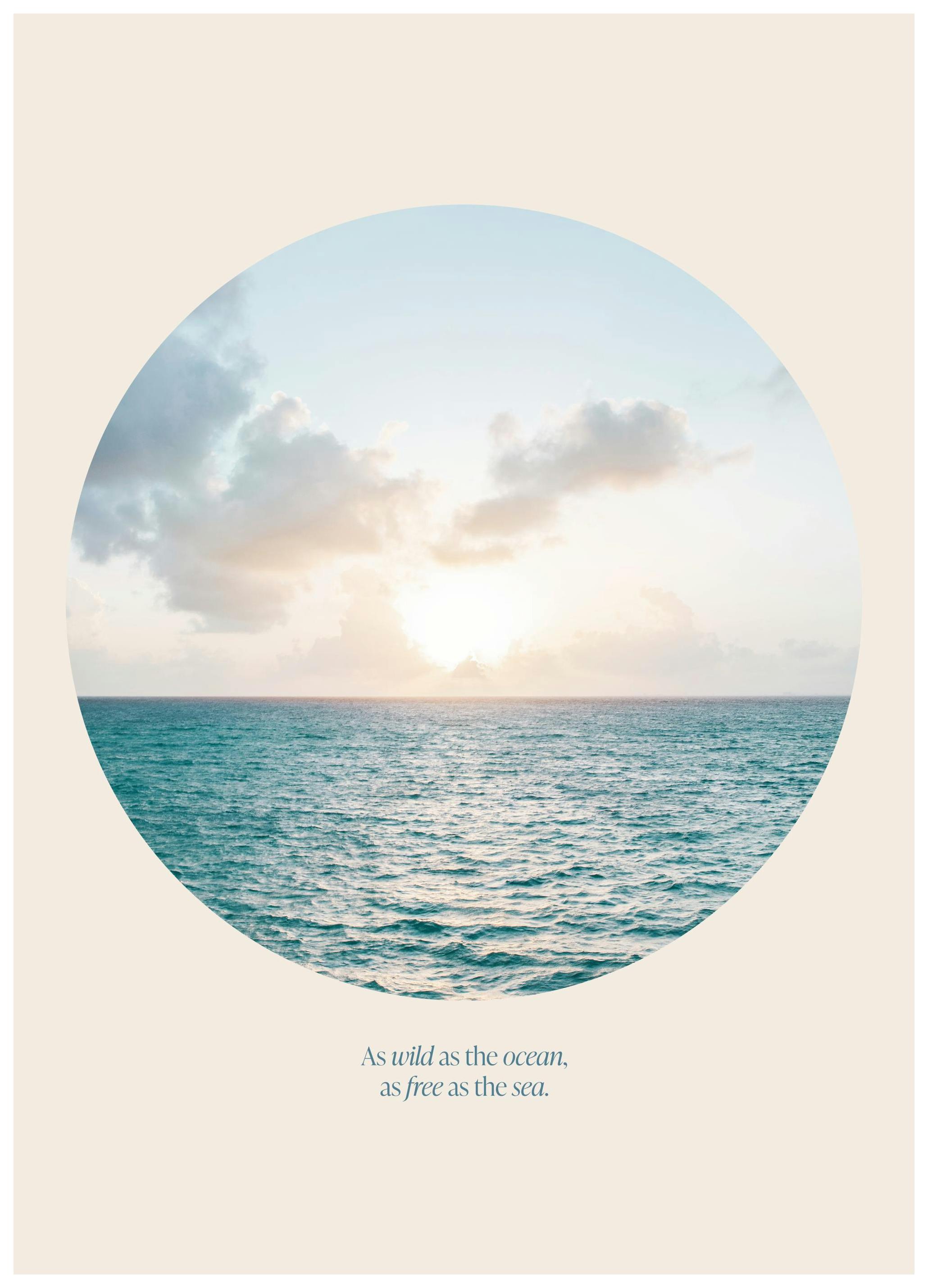 Prints - Free as the Sea Print (50x70 cm) - Seas & oceans prints