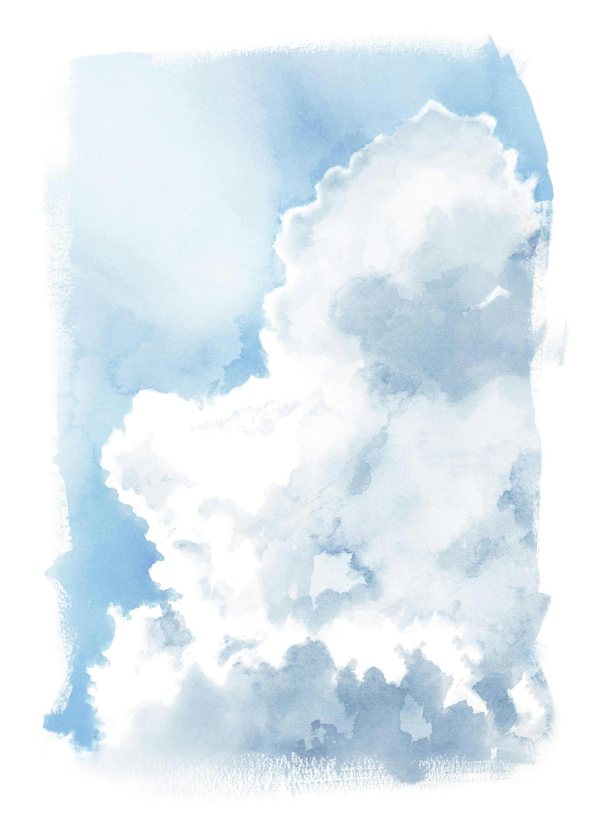 Up in the Clouds Affiche (30x40 cm)
