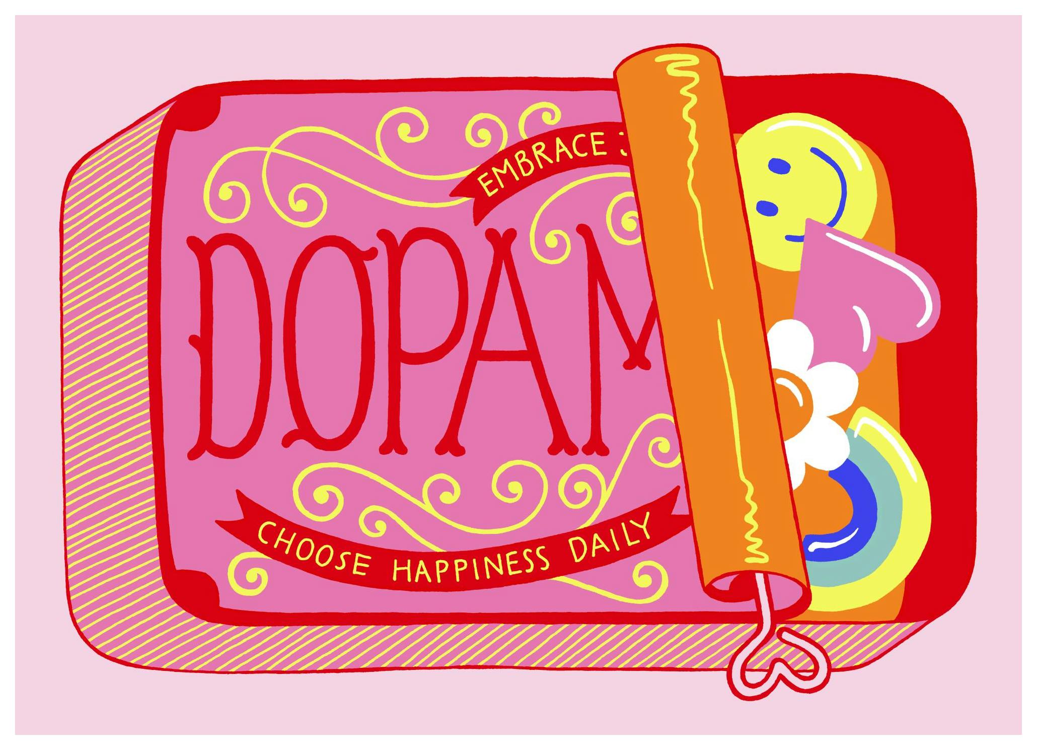 Dopamine Box Print (30x40 cm)