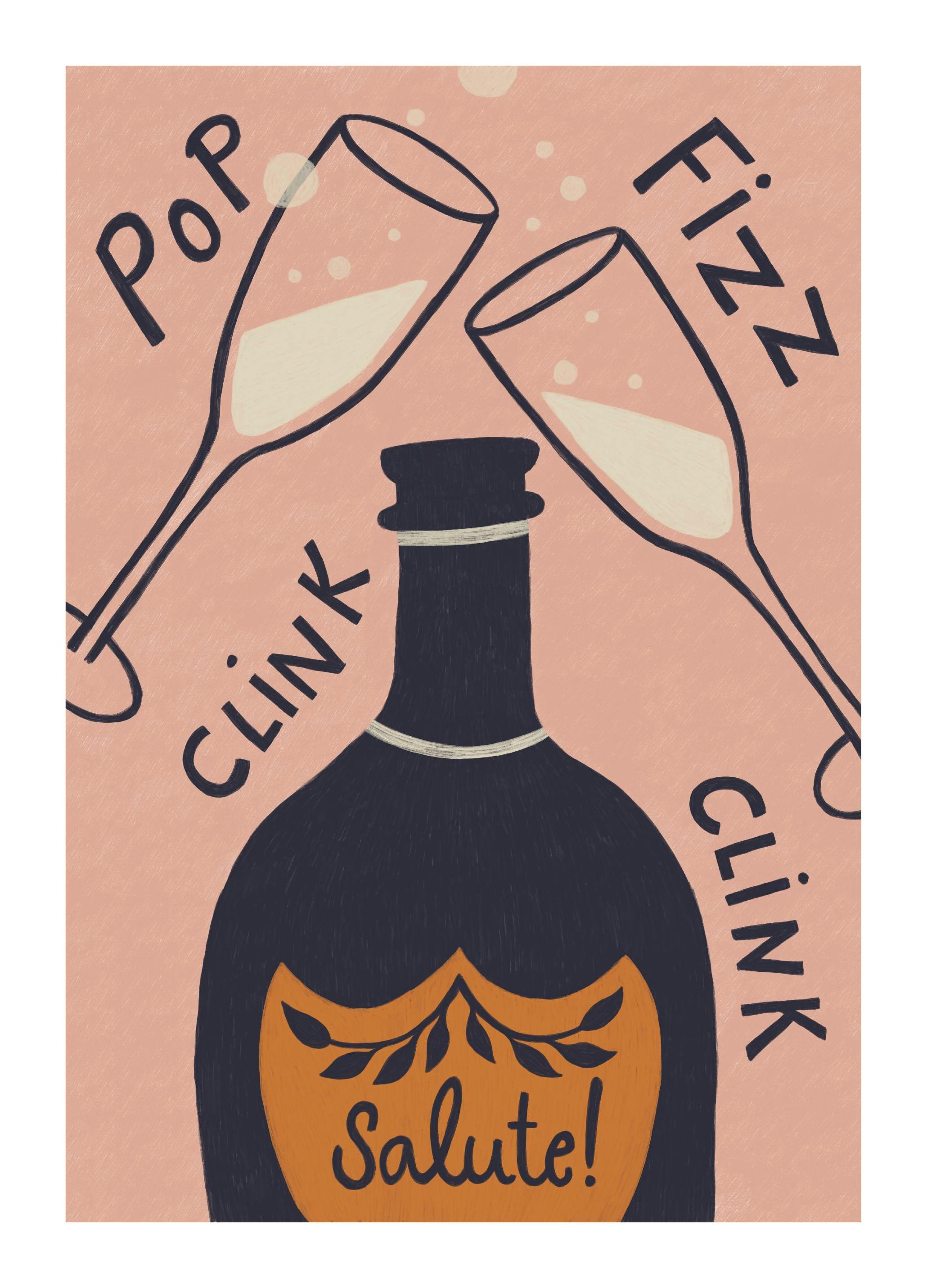 Pop Fizz Affiche (30x40 cm) - Affiches de vins & cocktails