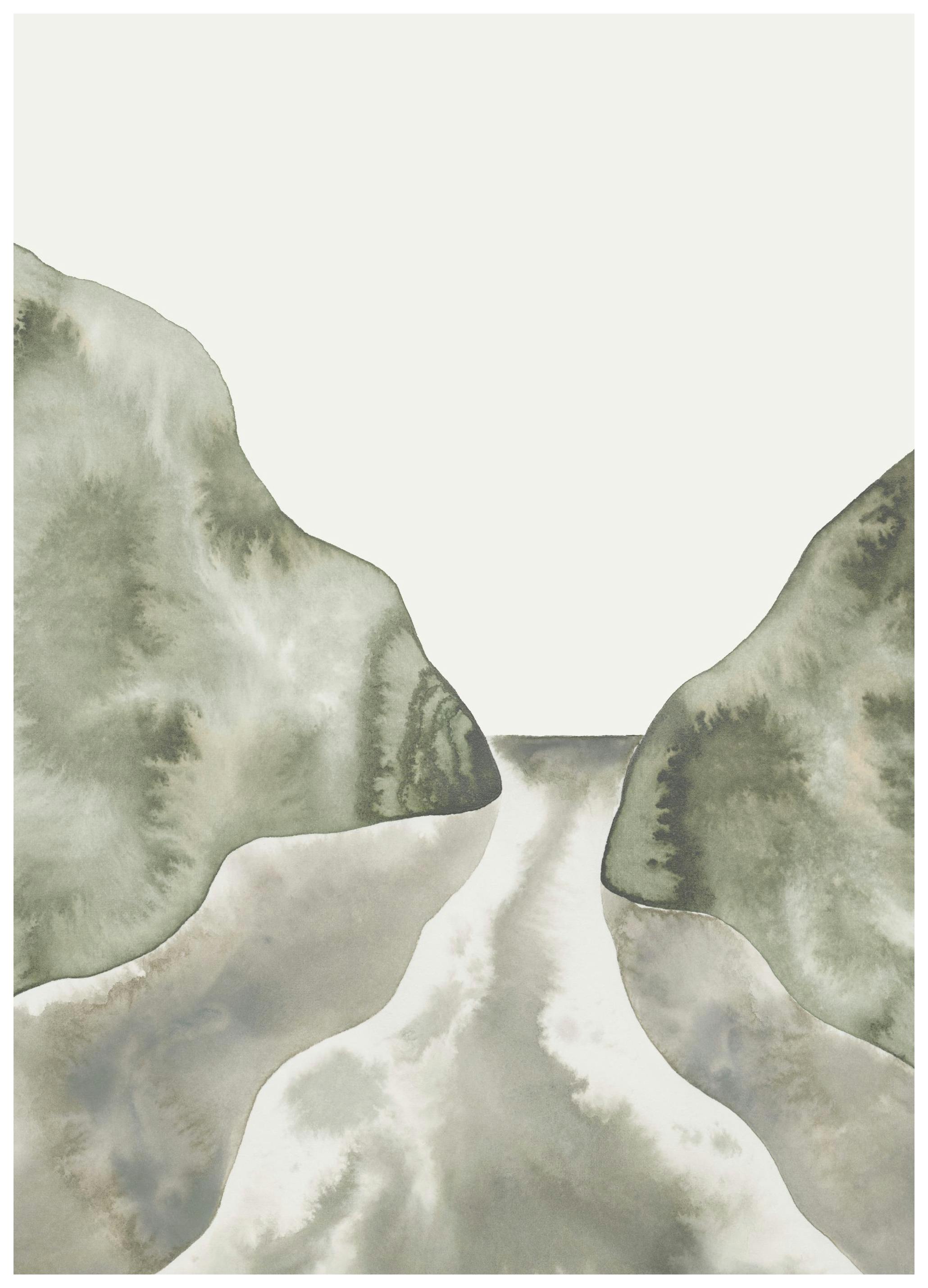 Prints - Peaceful Landscape Print (50x70 cm) - Paintings