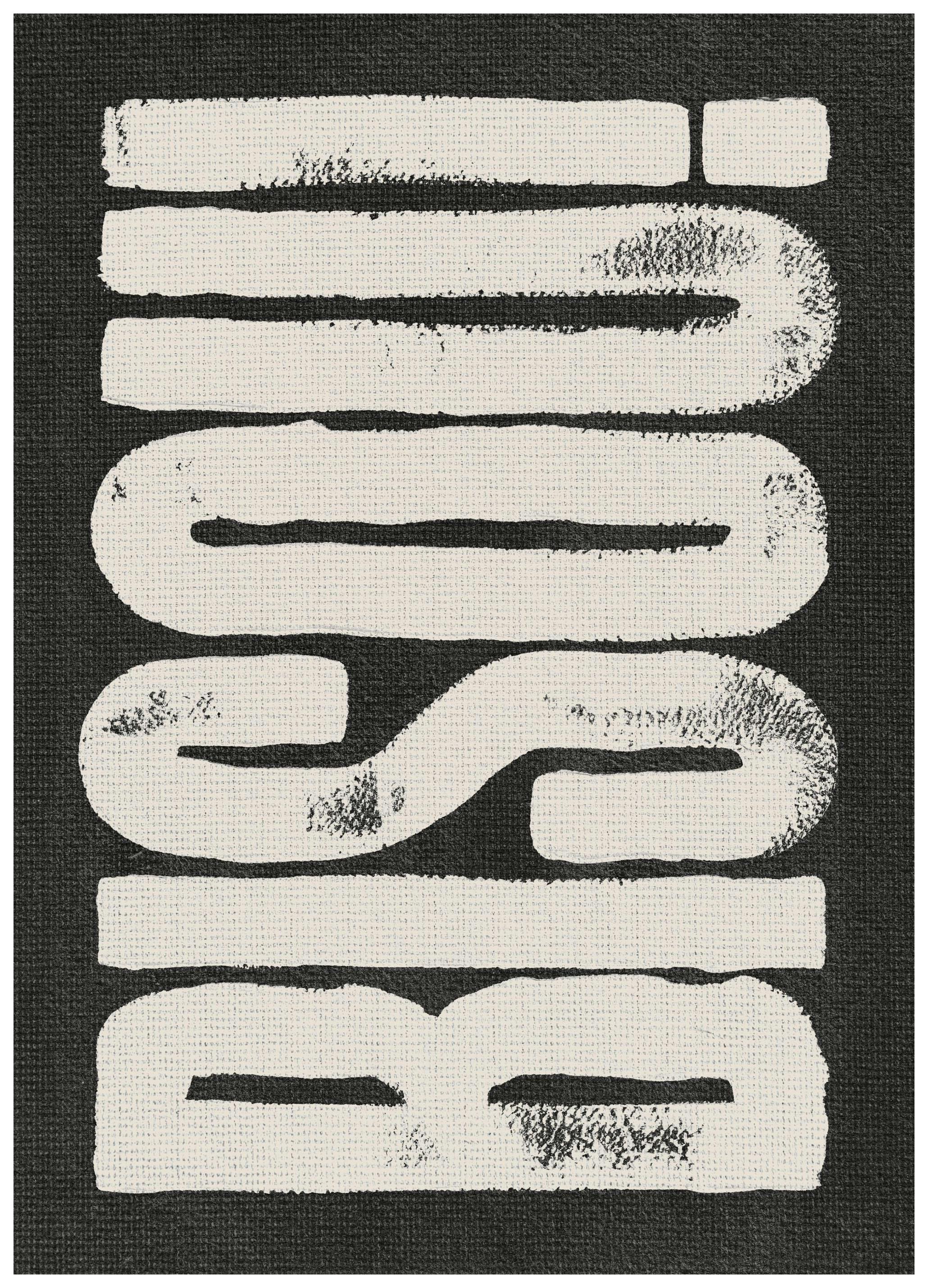 Bisou! Poster (50x70 cm) -  Typografie-Poster