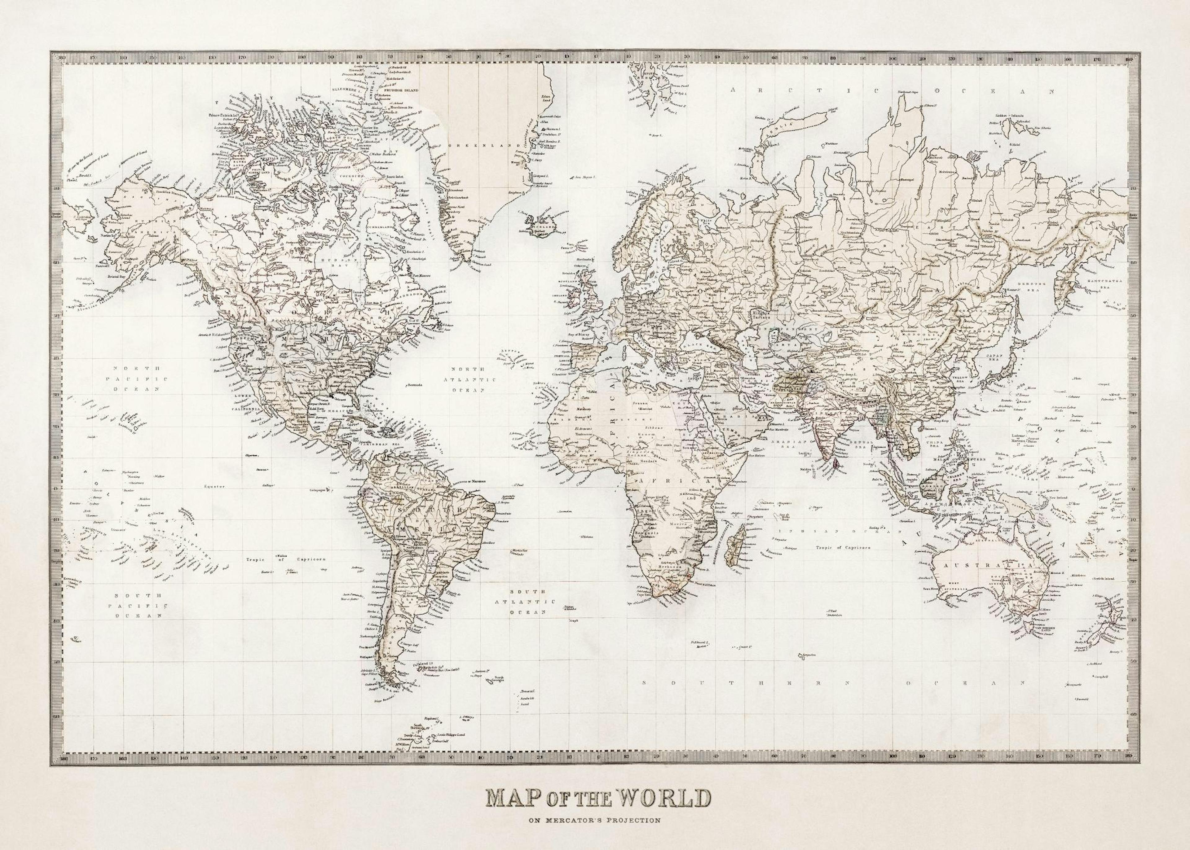 Map of the World Plakat 0
