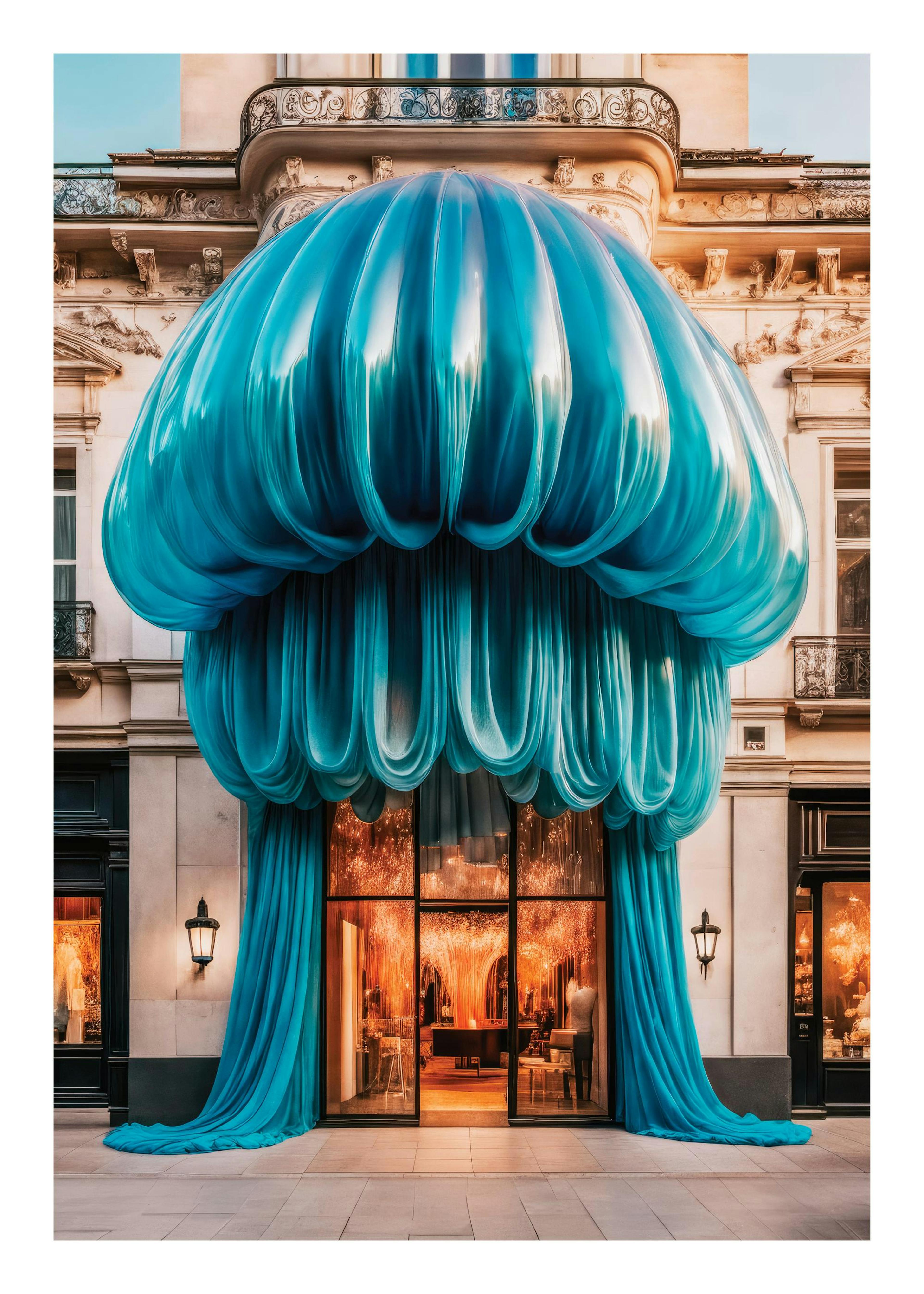 Azure Drapery Affiche 0