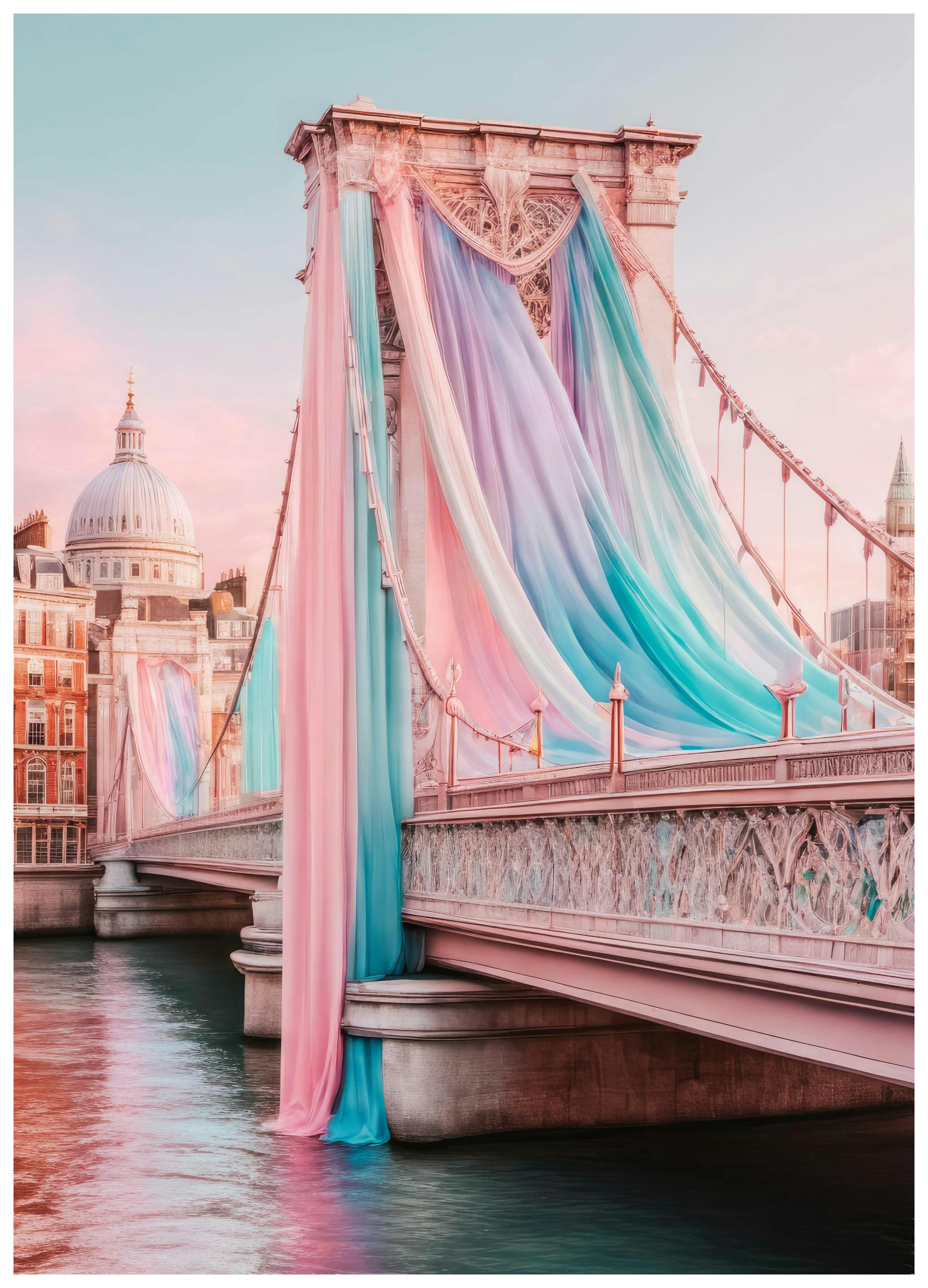 Pastel Passage Affiche (30x40 cm)  Art