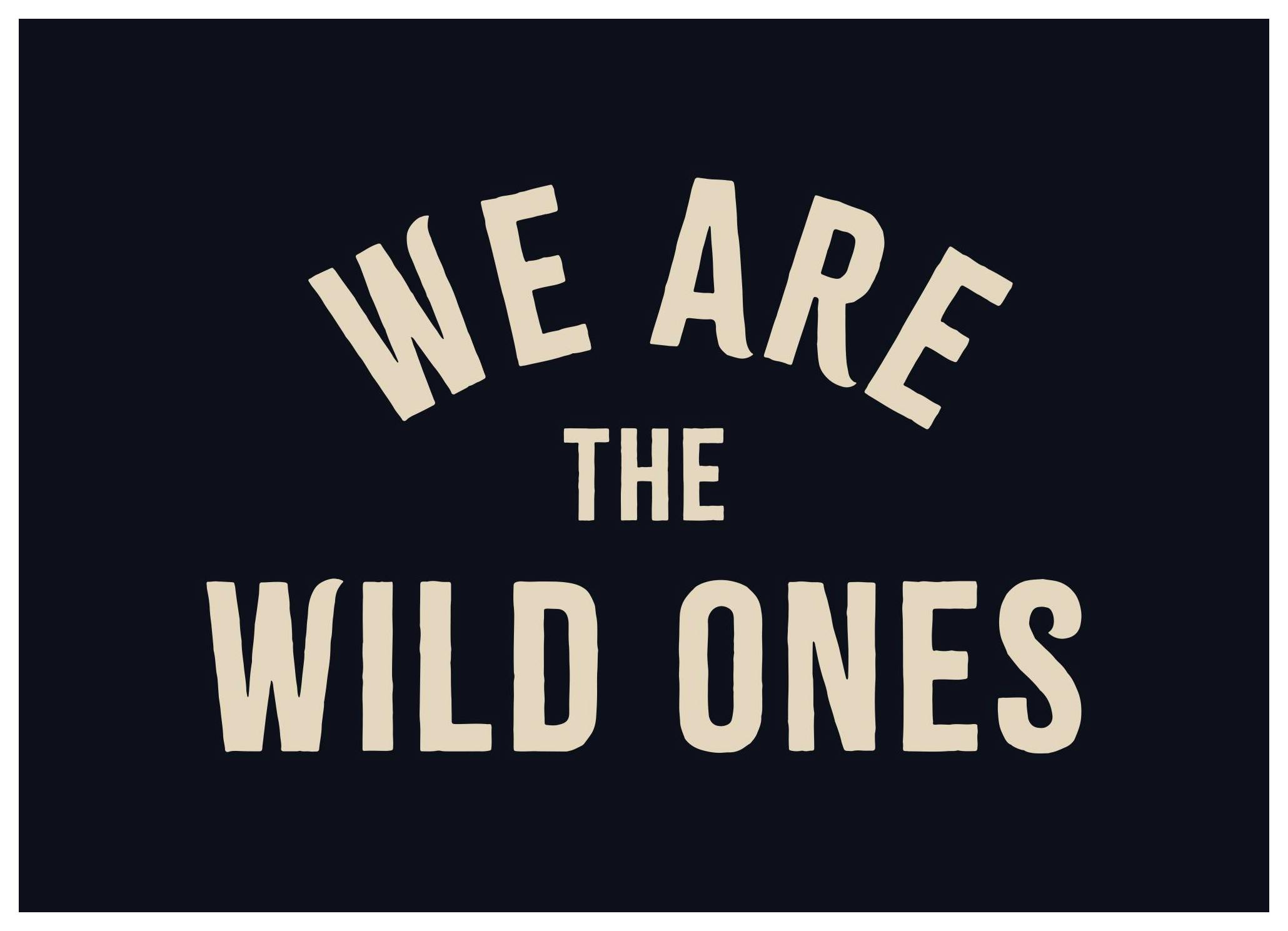 We Are the Wild Ones Poster (30x40 cm)- Quadri con citazioni