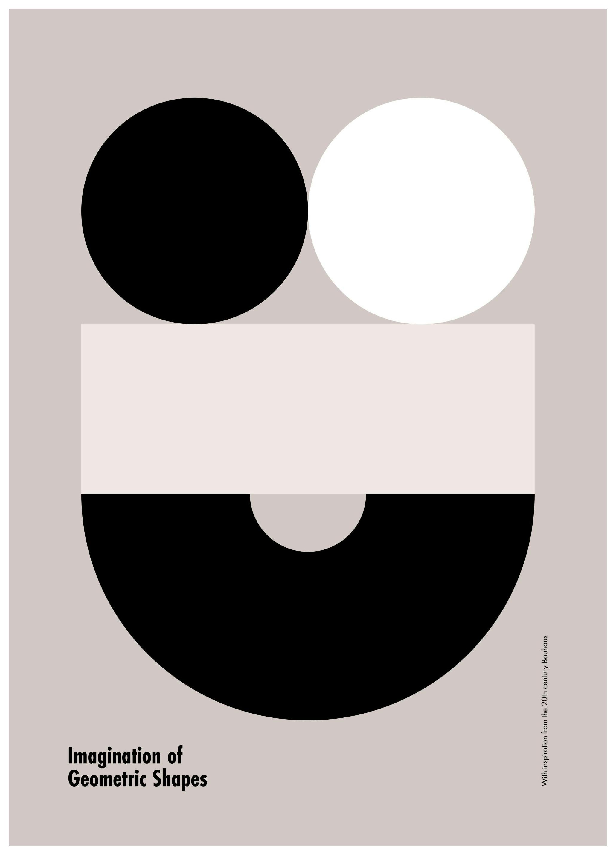 Imagination of Geometric Shapes Affiche (30x40 cm) - Affiches art graphique