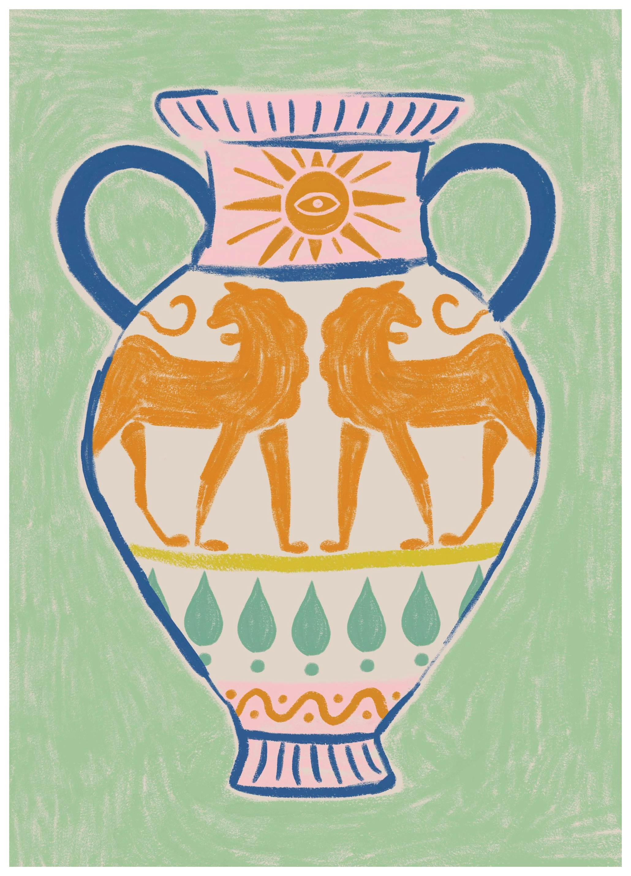 Antique Vase Poster (30x40 cm)- Illustrazioni e poster illustrati
