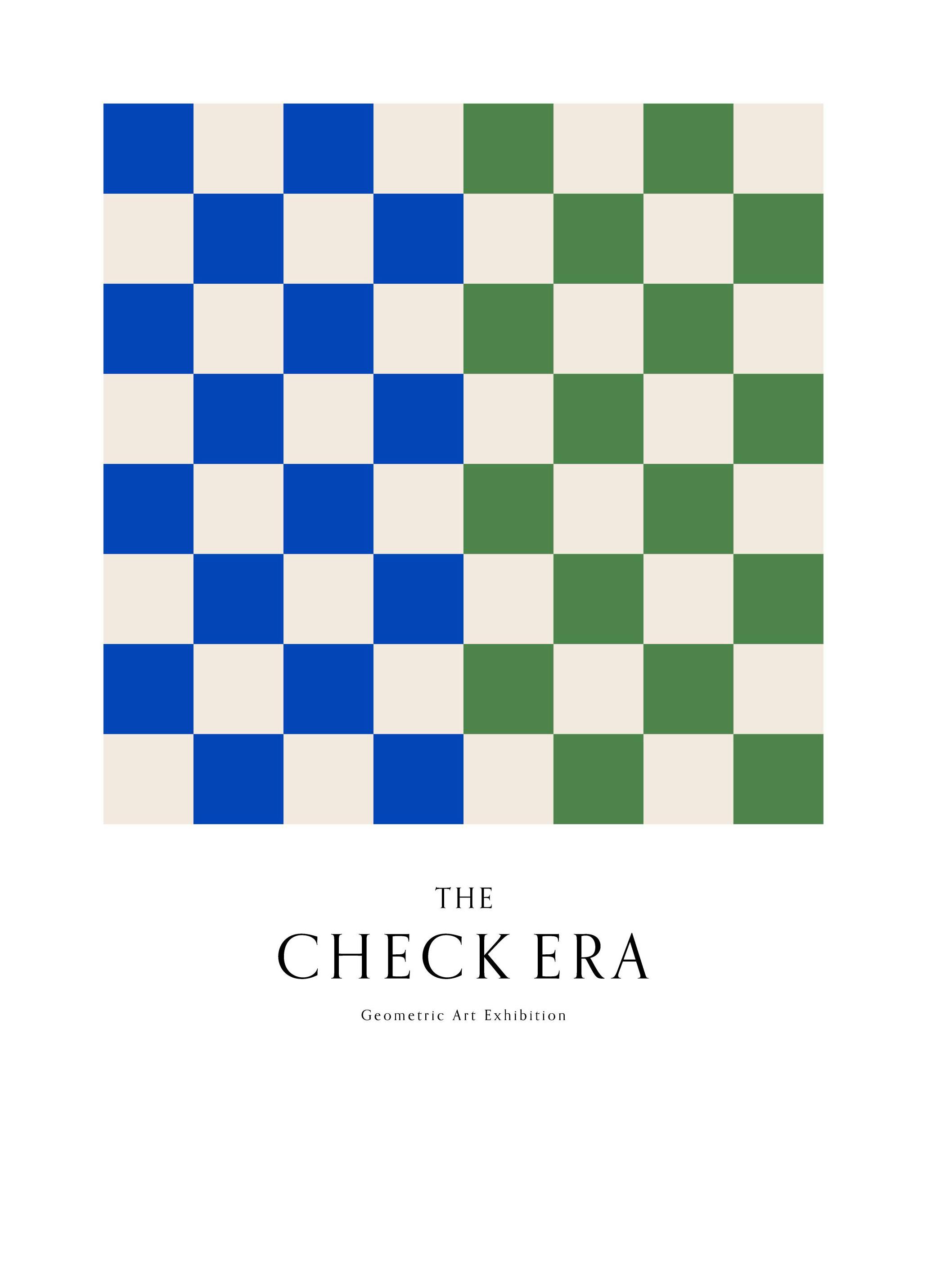 The Check Era Plakat (50x70 cm) - Plakater > Kunstplakater > Grafiske plakater
