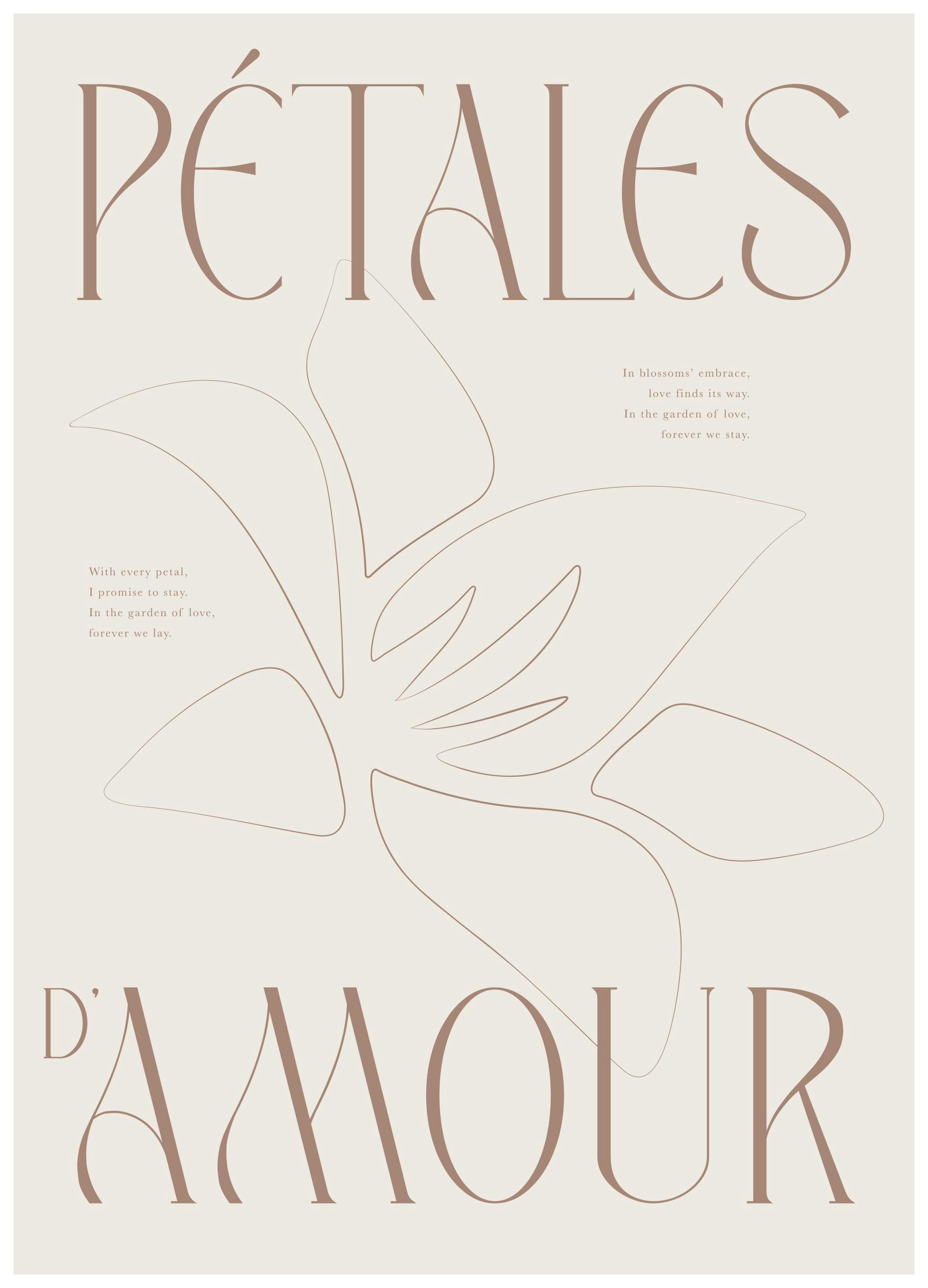 Pétales d'Amour Print (30x40 cm)