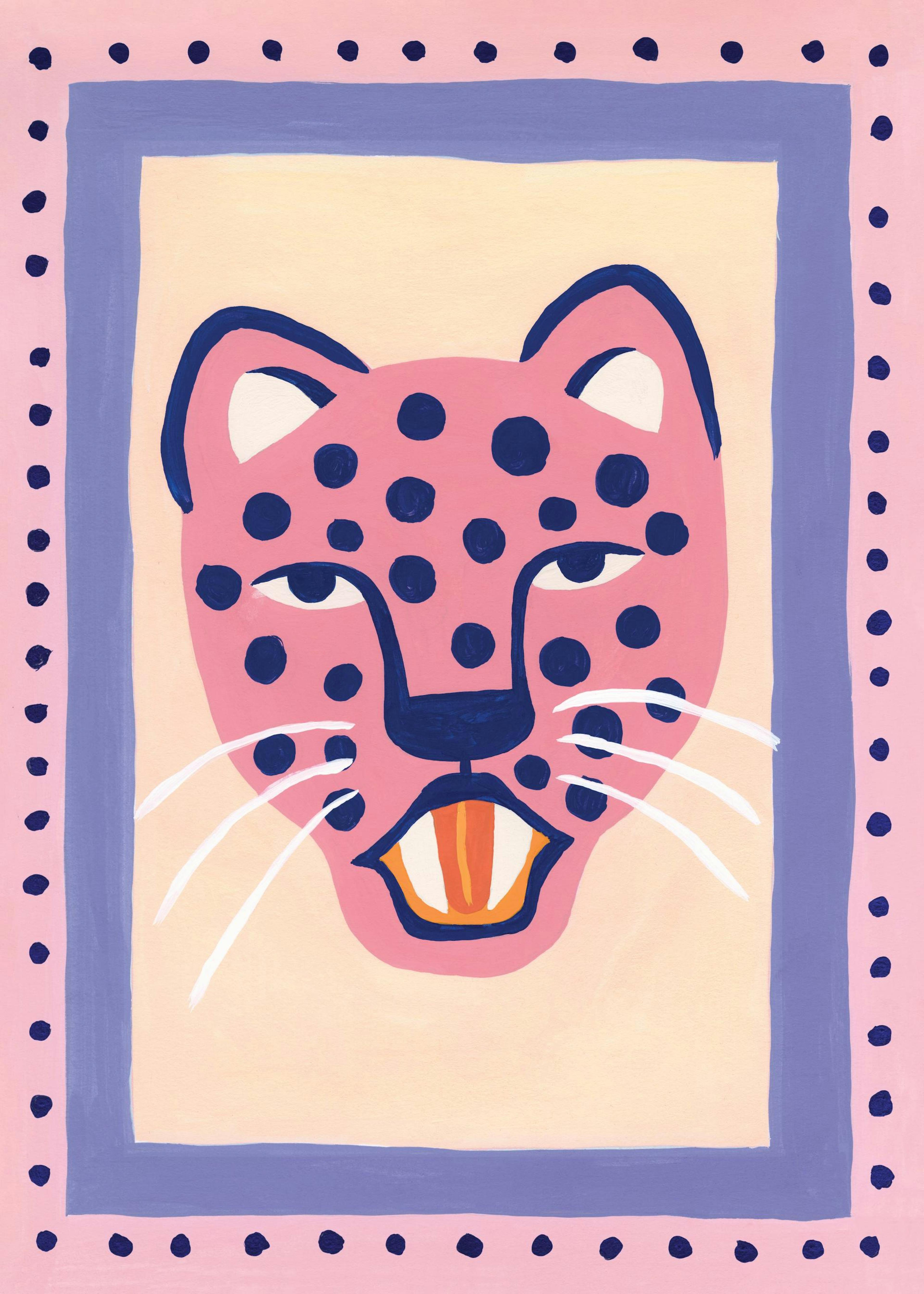 Pink Cheetah Plakat 0