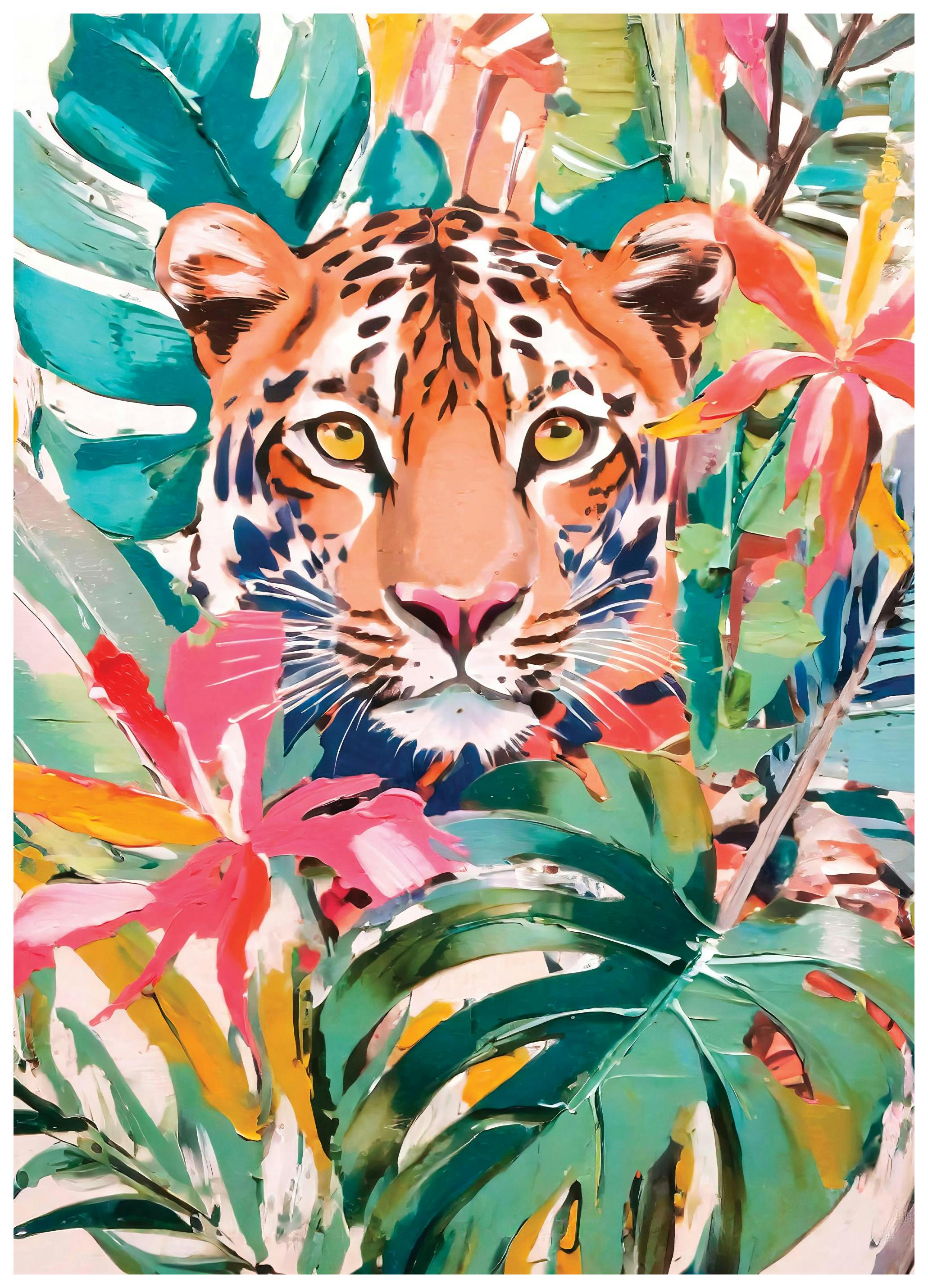 Tropical Tiger Poster (50x50 cm) - Moderne kunst