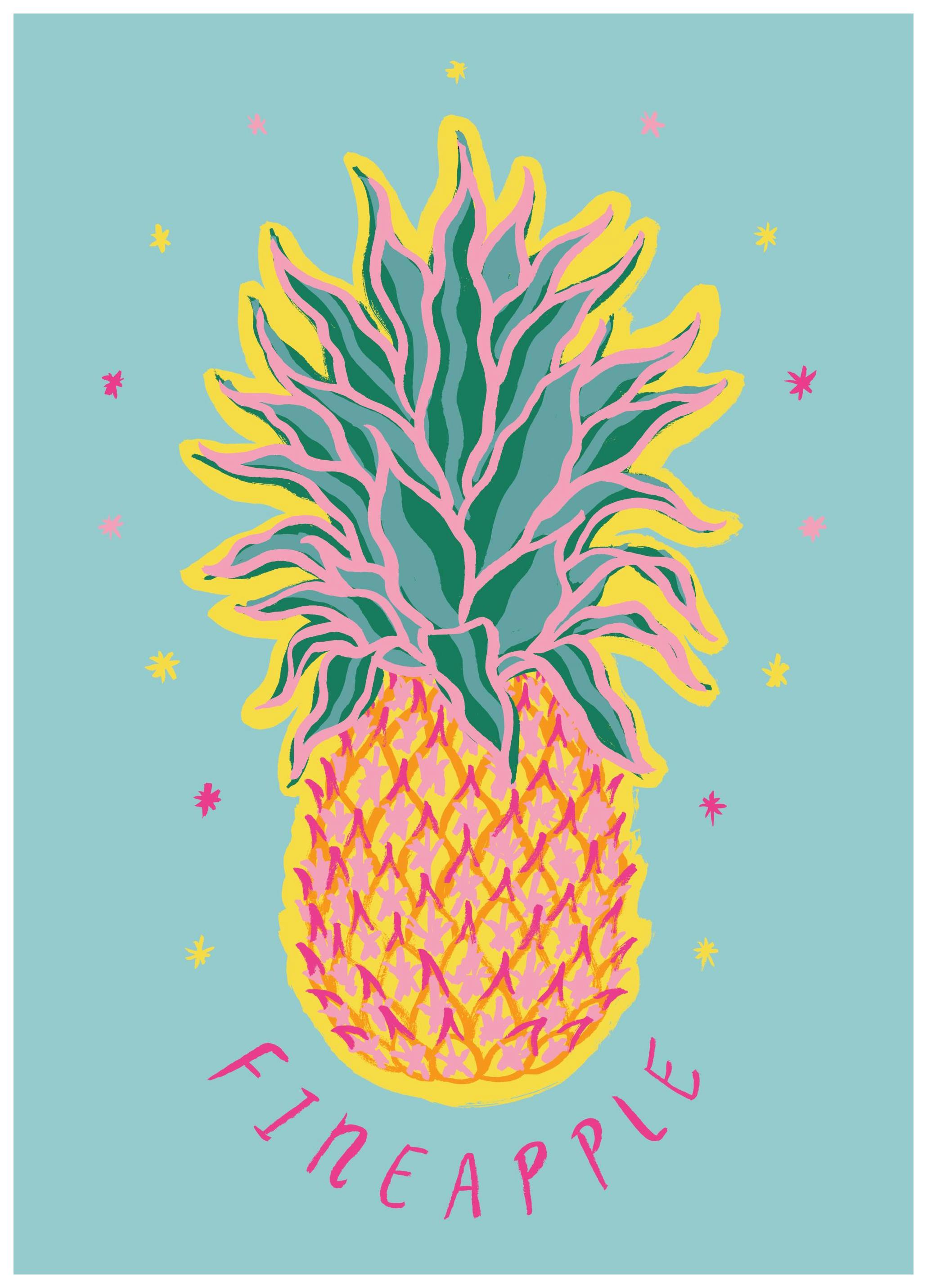 Prints - Fineapple Print (50x70 cm) - Illustration prints