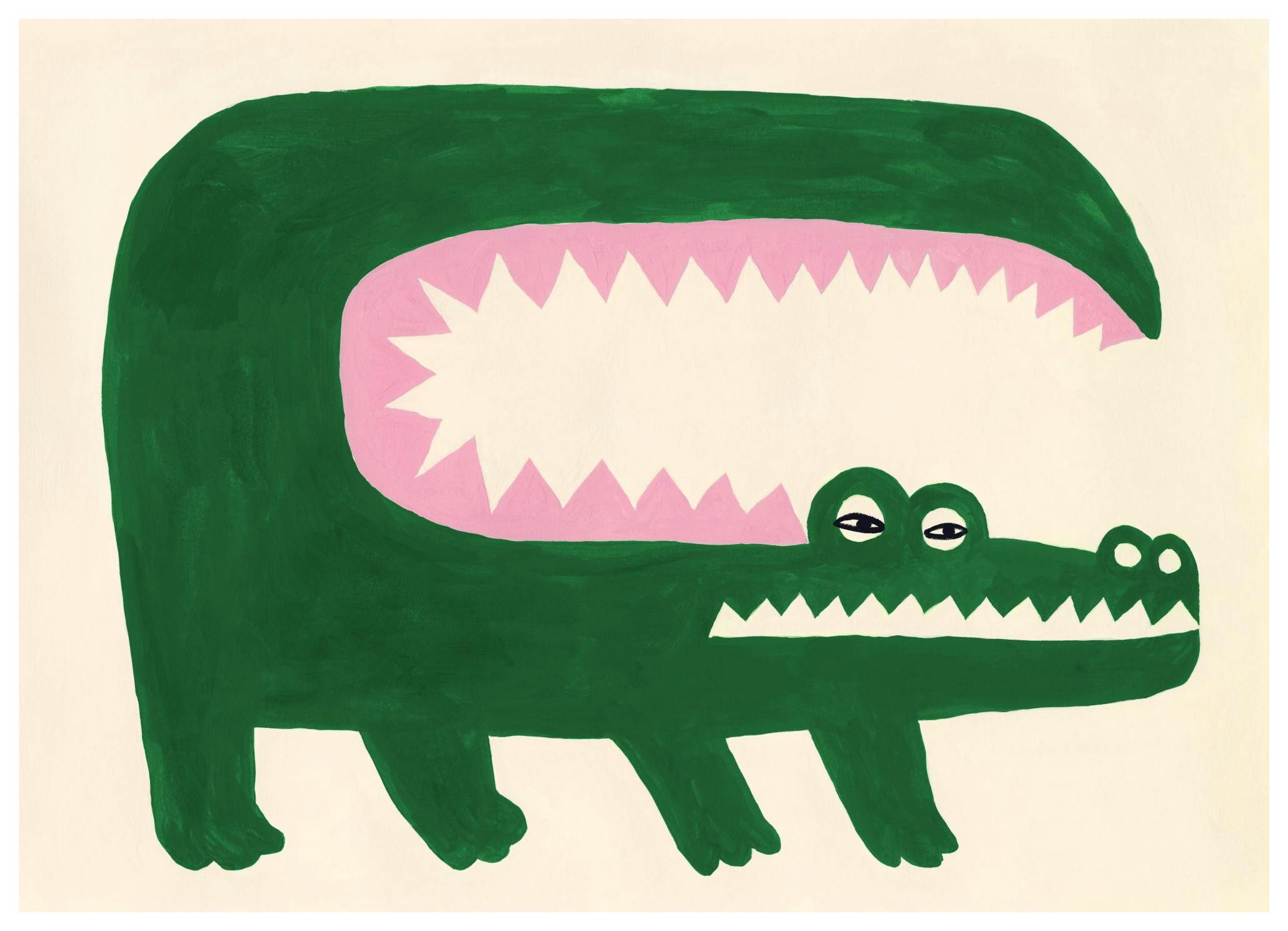 Crocodile Crush Poster (40x50 cm)