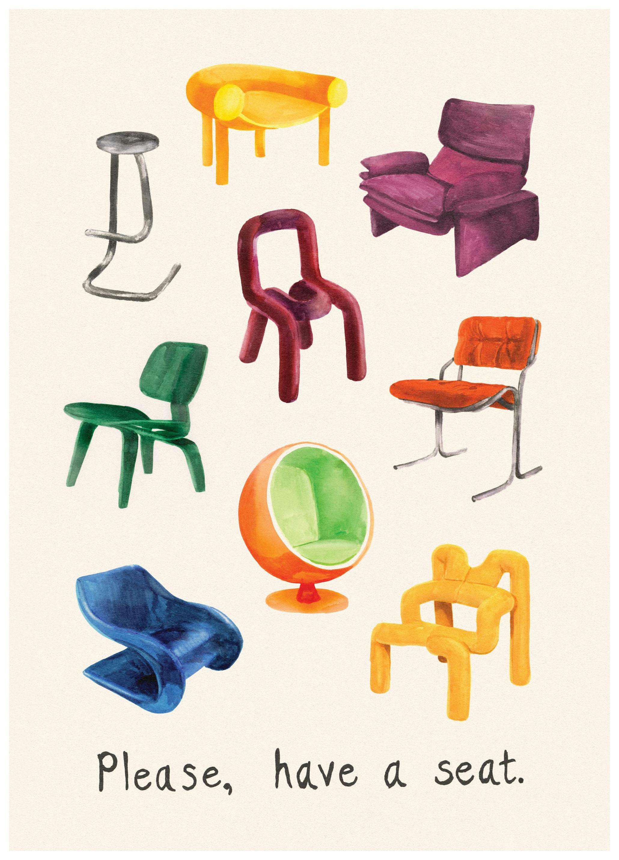 Have a Seat Print (50x70 cm)