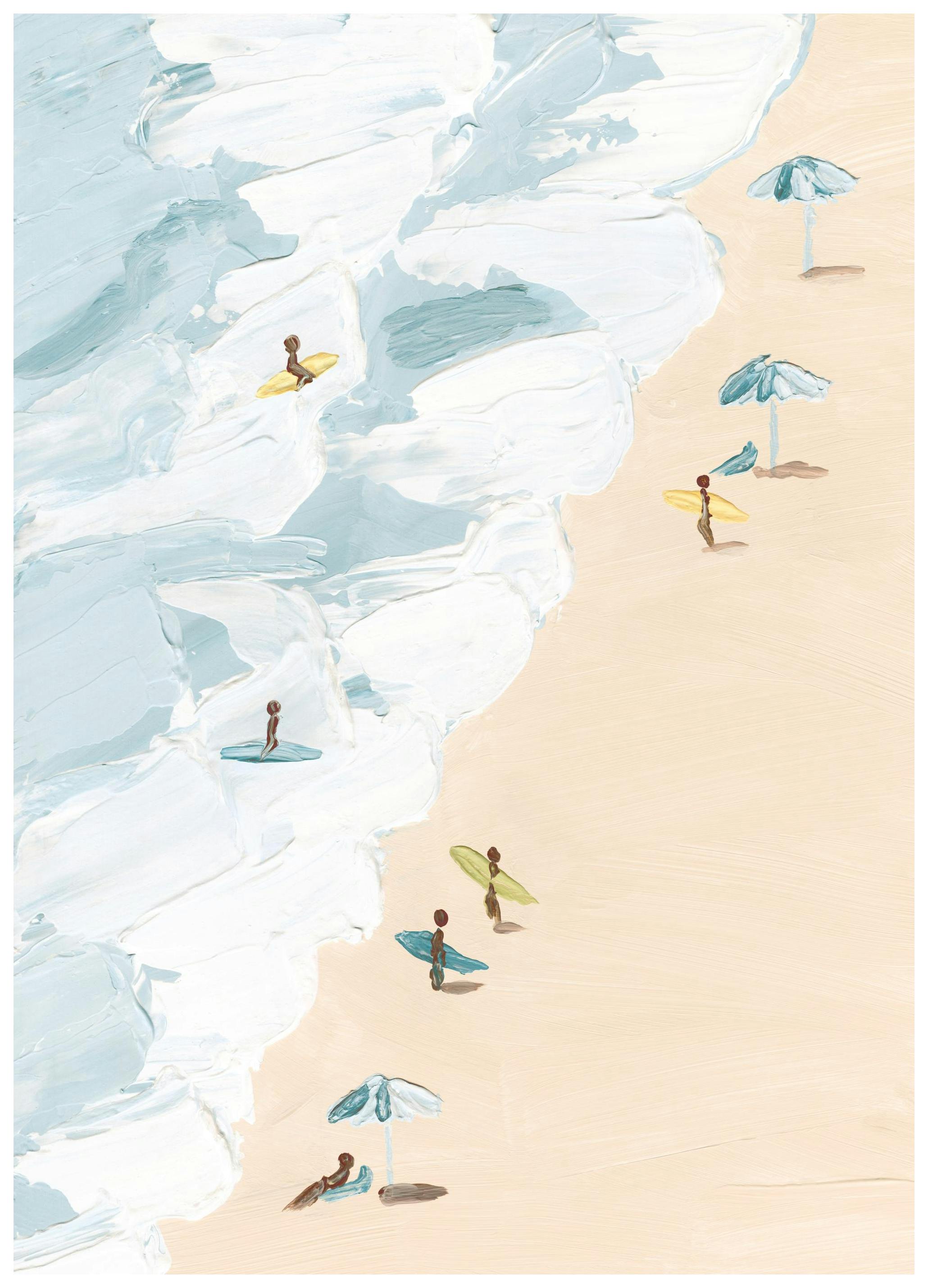 Surfer Beach Poster (30x40 cm)- Pinturas