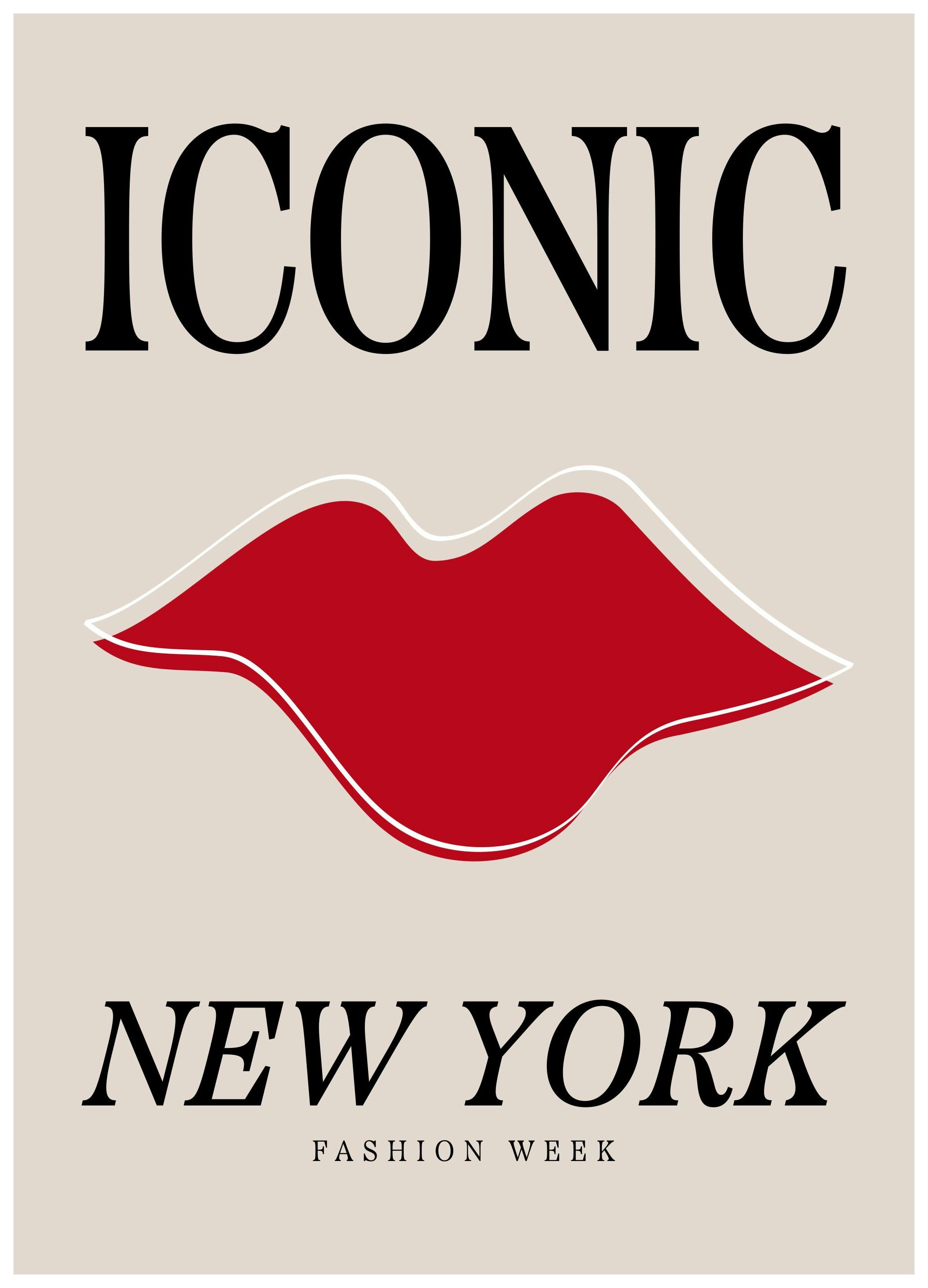 Iconic Lips Poster (30x40 cm)- Ilustrações