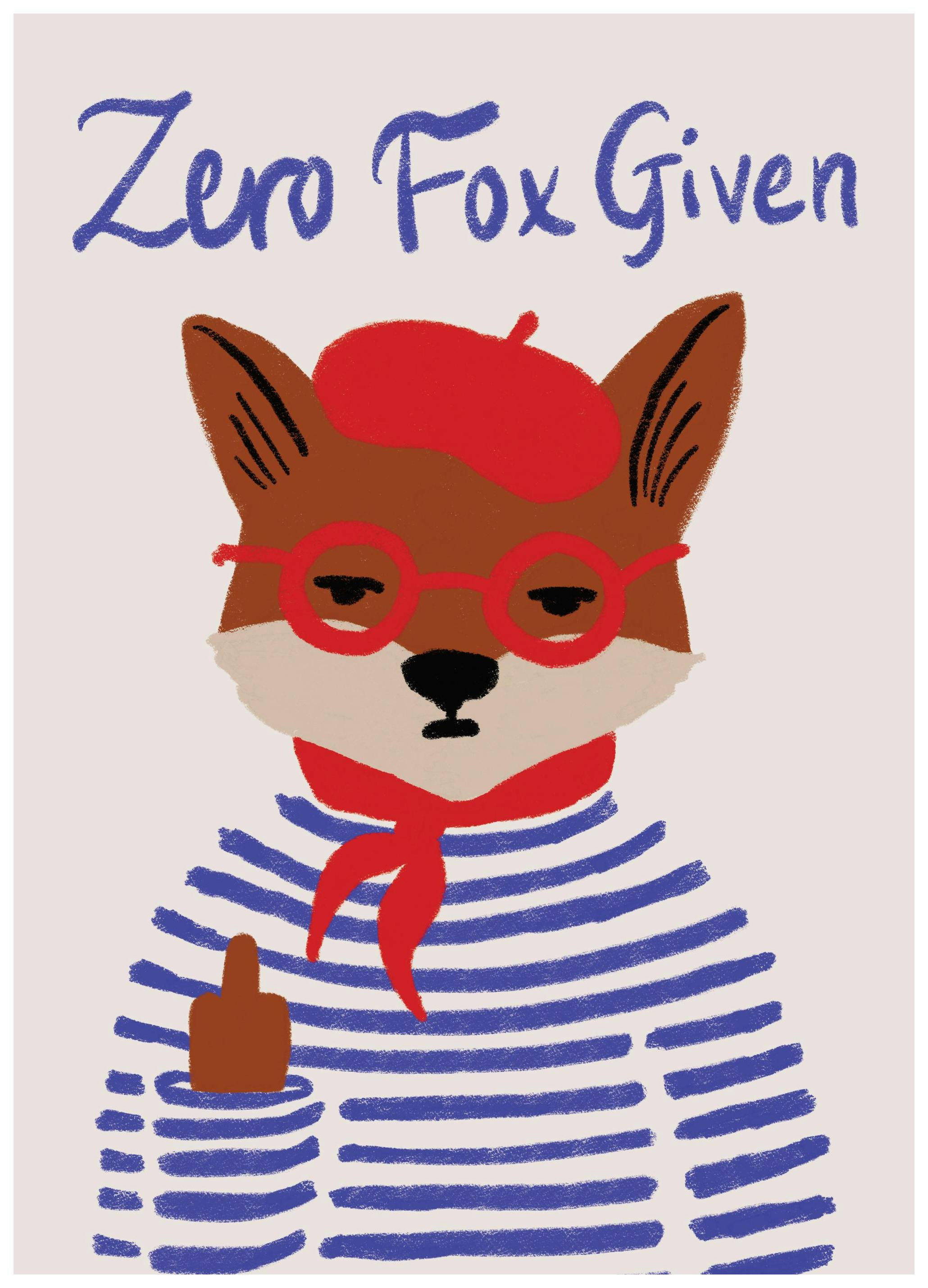 Prints - Zero Fox Given Print (50x70 cm) - Illustration prints