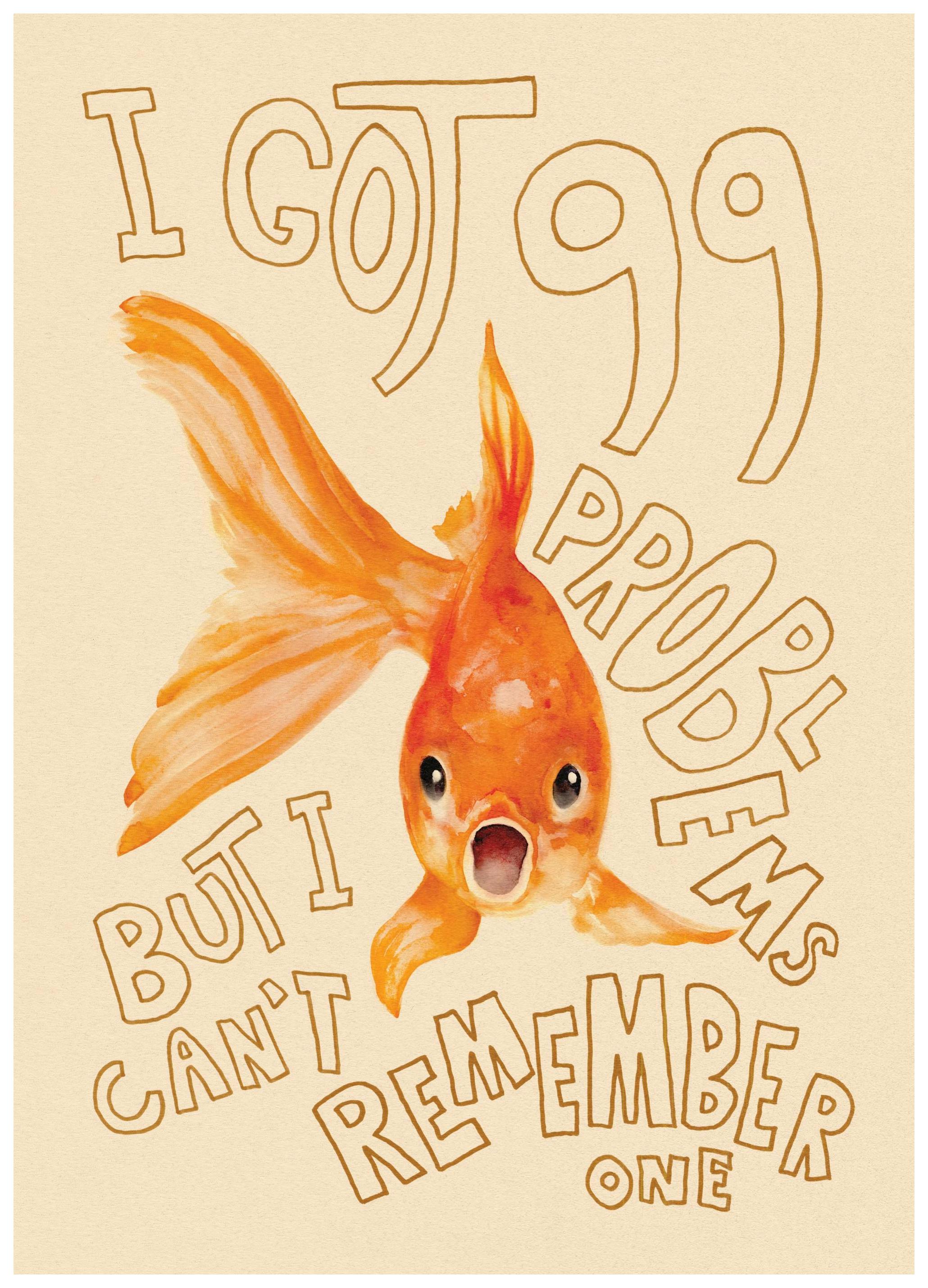Memory of a Goldfish Print (21x30 cm)