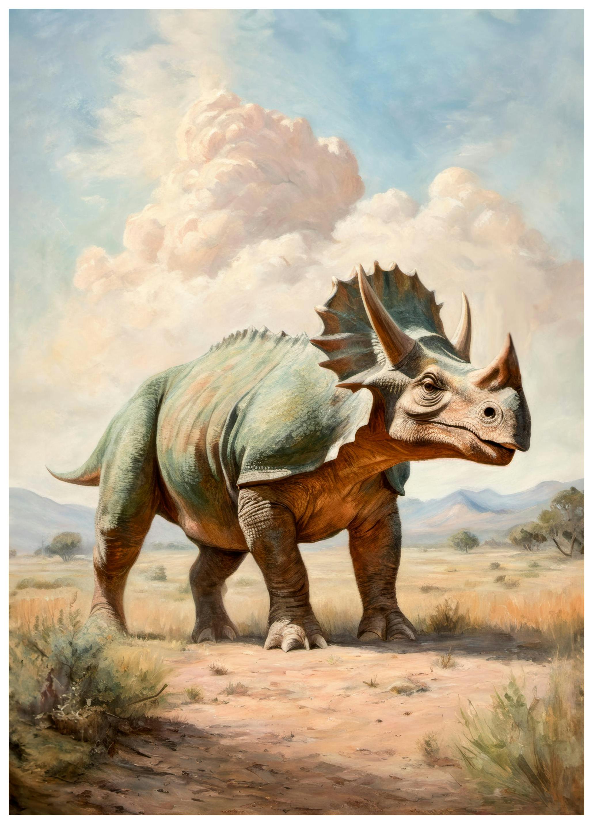 Prints - Dinosaur Portrait Print (30x40 cm) - Kids wall art
