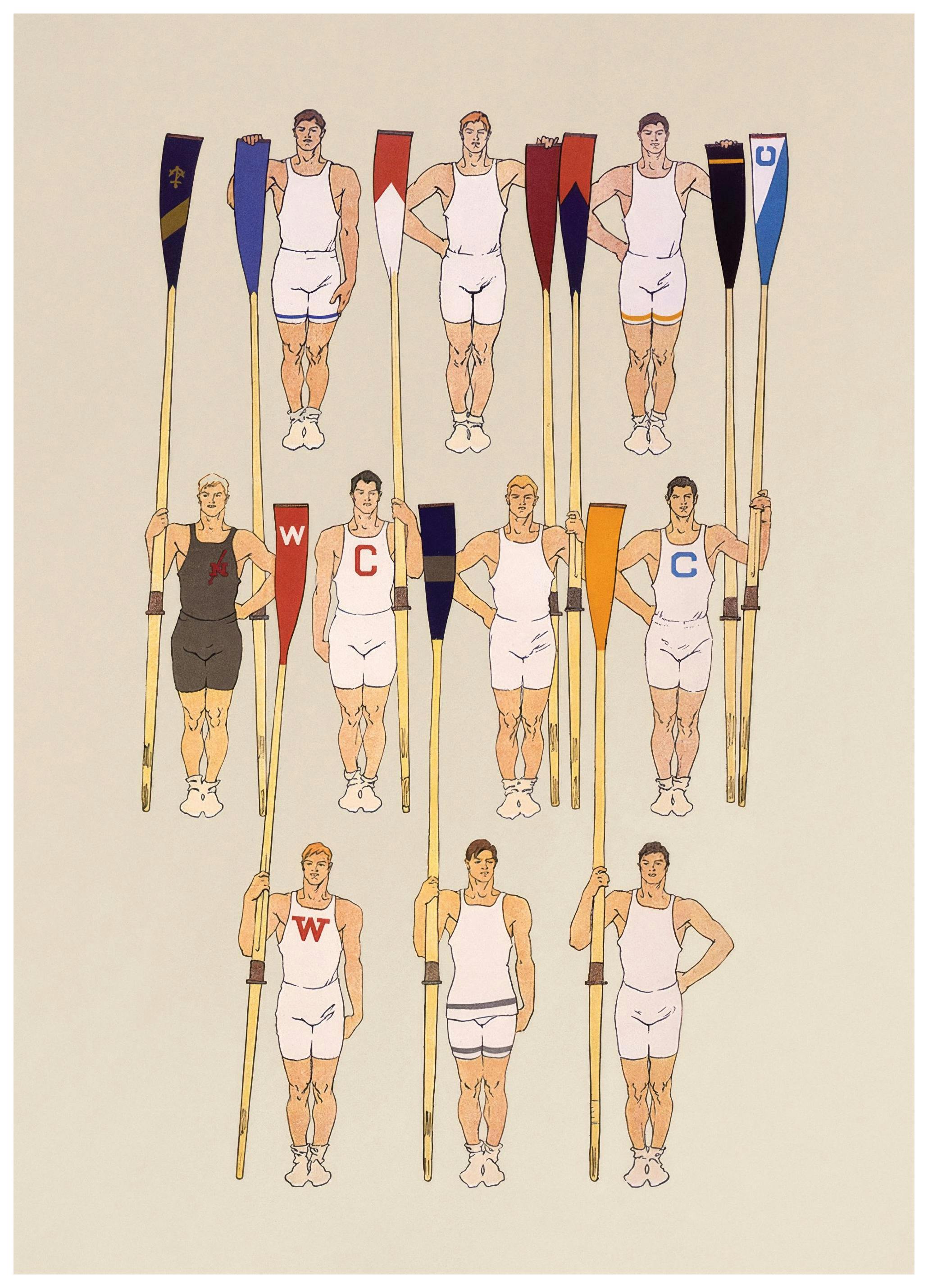 Prints - College Crew Print (50x70 cm) - Sports posters and prints