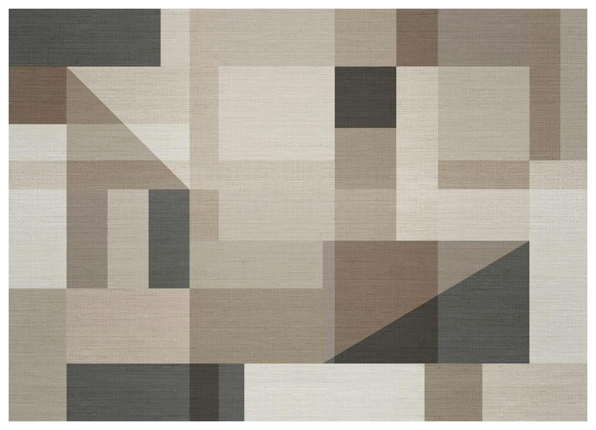 Linen Block Shapes No1 Print (70x100 cm)