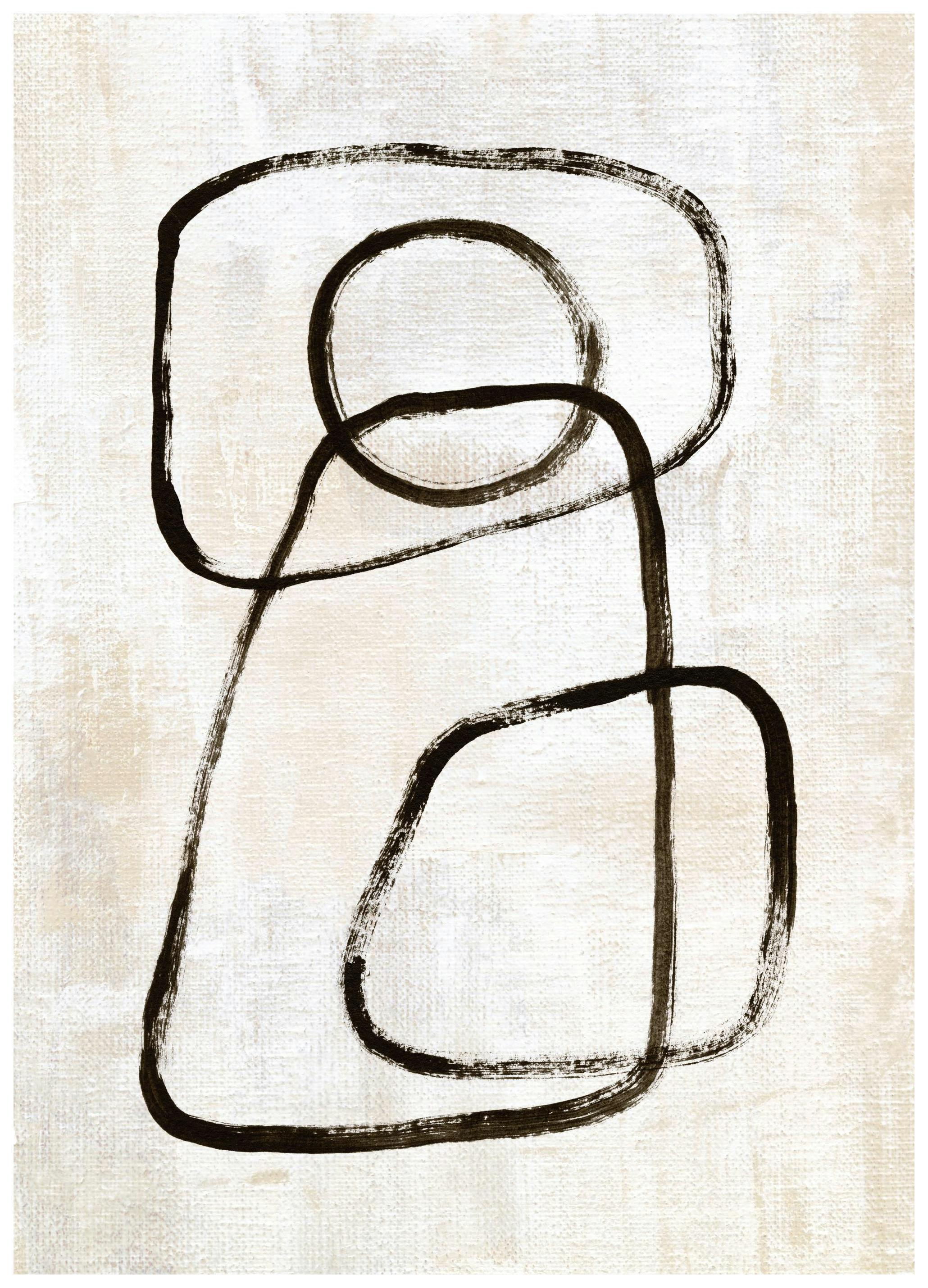Shapes of Abstract Print (50x70 cm)