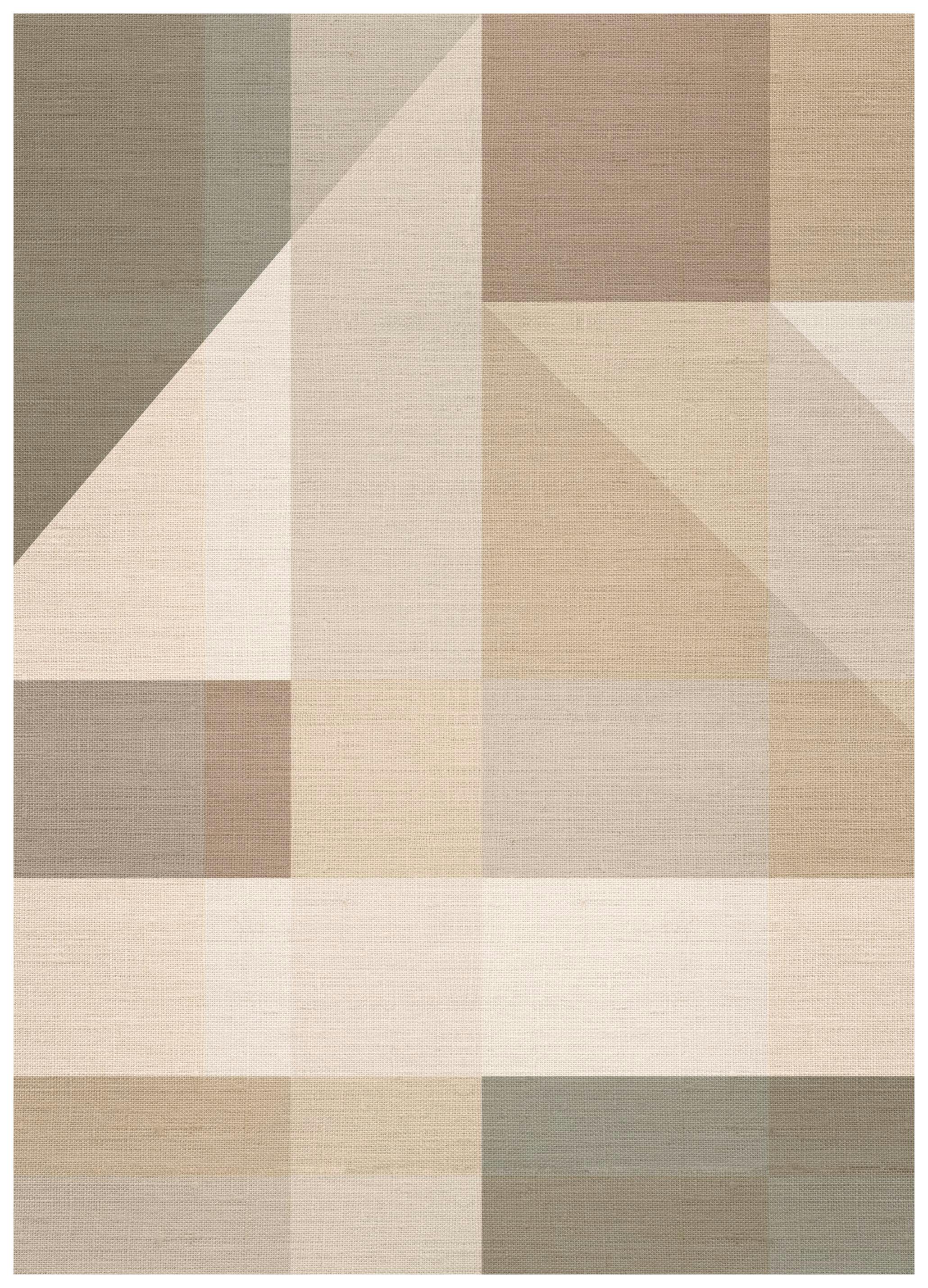 Linen Block Shapes No2 Affiche (100x150 cm) - Affiches art graphique
