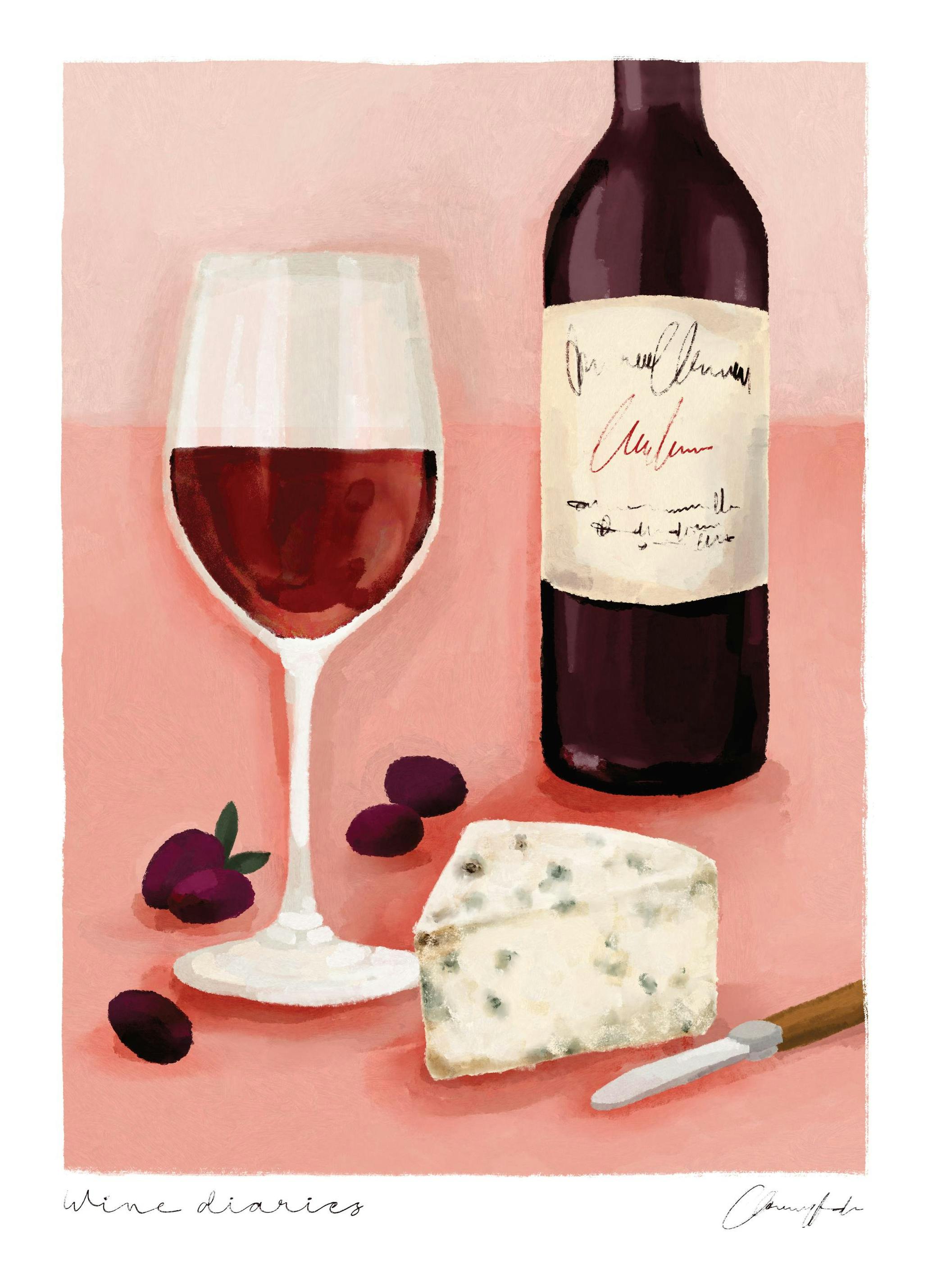 Prints - Wine Diaries Print (40x50 cm) - Wine and cocktails posters