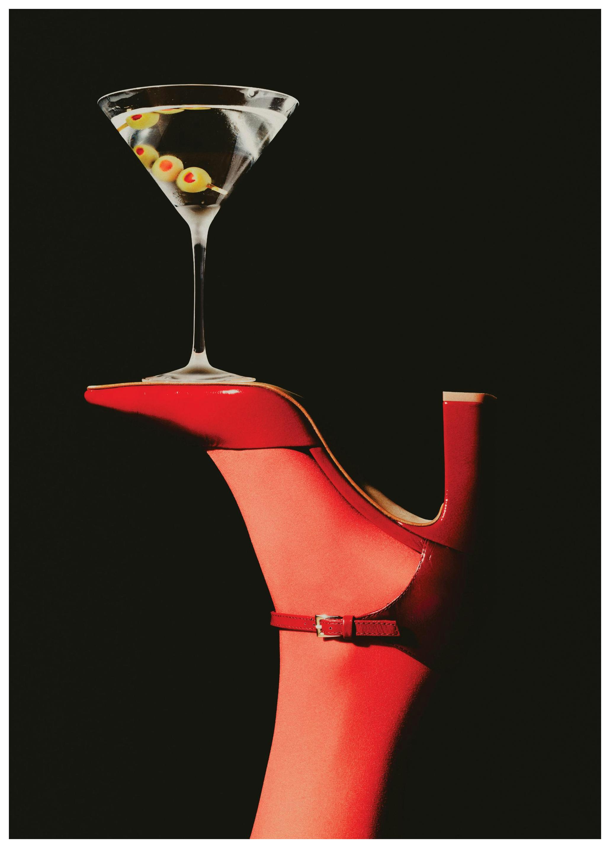 Heels and Martini Plakat (50x70 cm)- Wino i koktajle